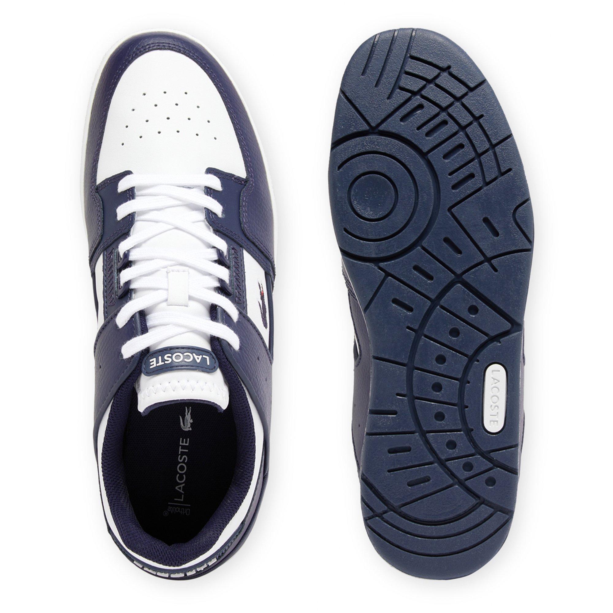 NVY/WHT - Lacoste - Court Cage Mens  Leather Shoes - 5