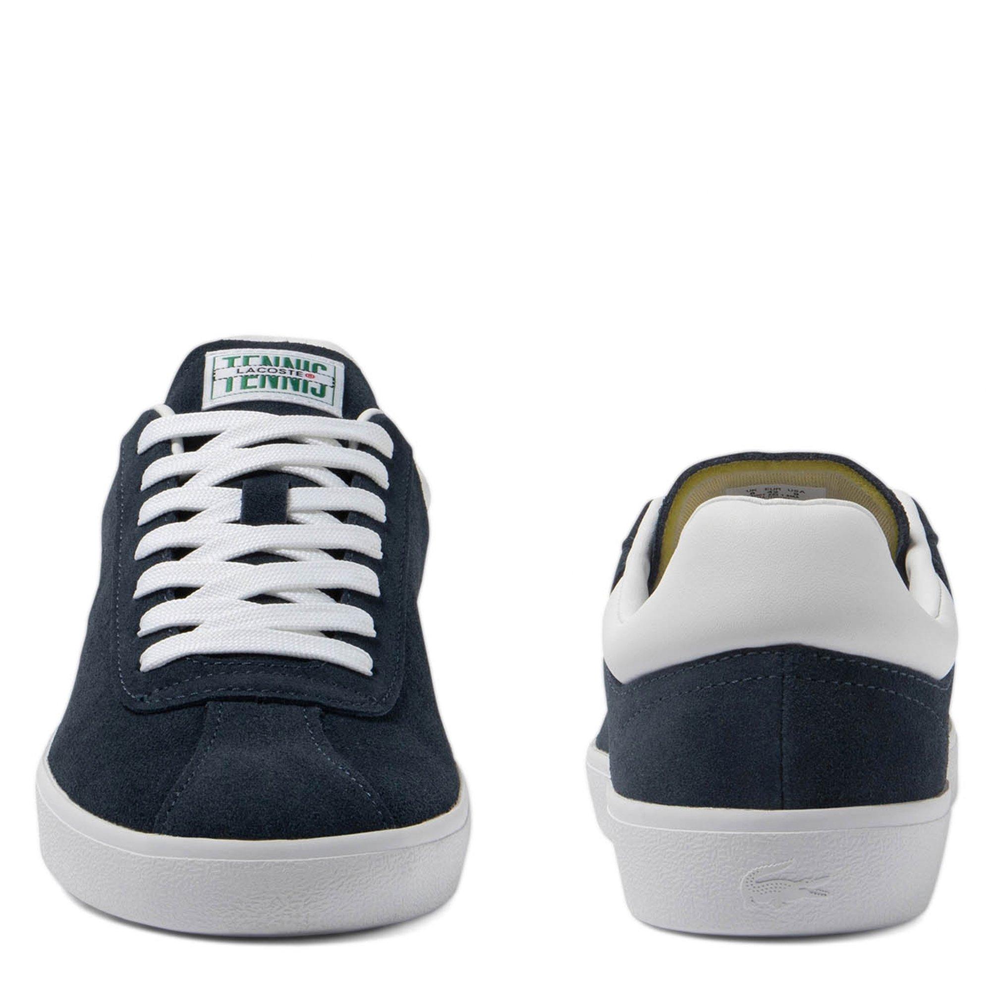 NVY/WHT - Lacoste - Baseshot Mens Leather Shoes - 4
