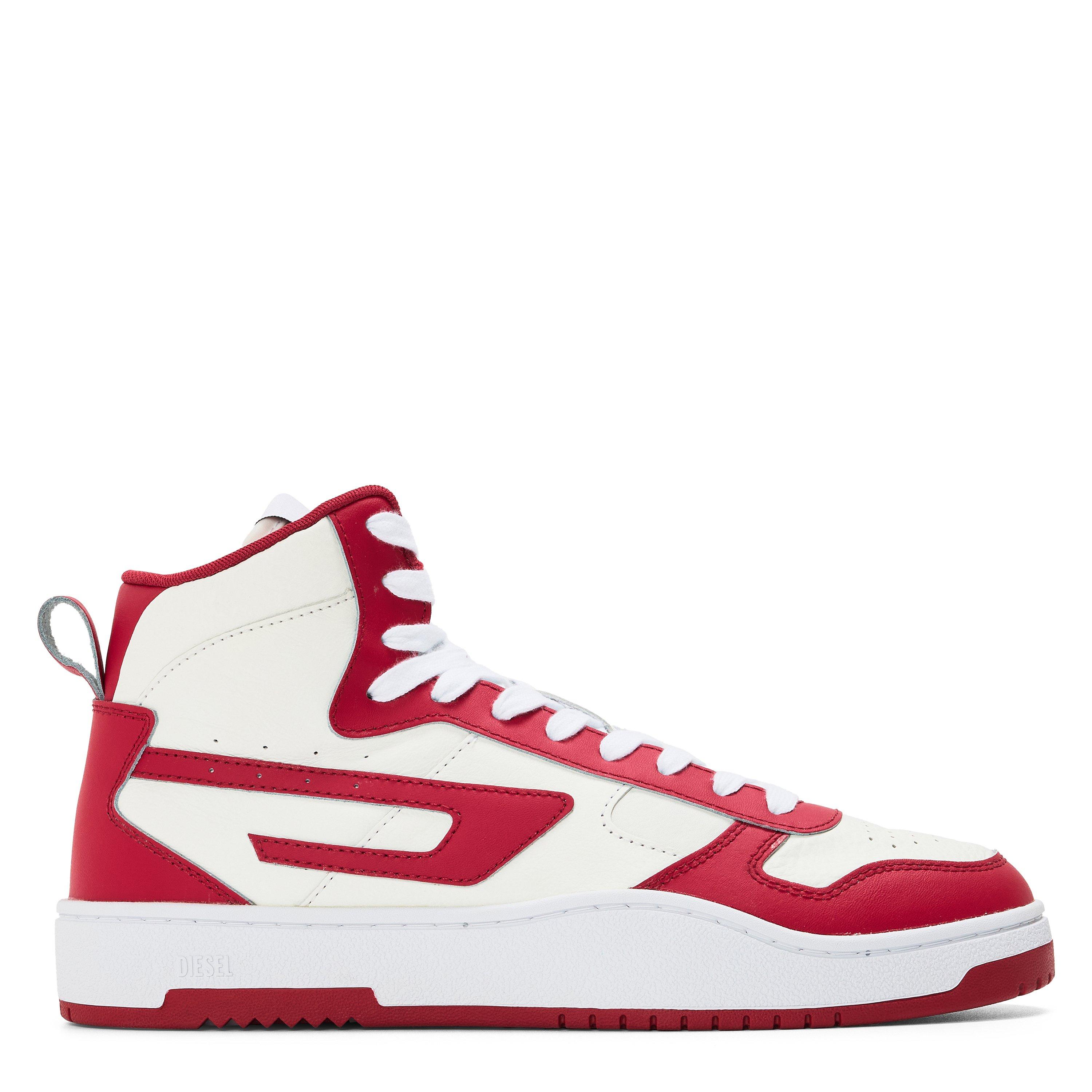 Diesel Men's White+Red Ukiyo Md Snk Court Trainers - 8.5 (42.5)