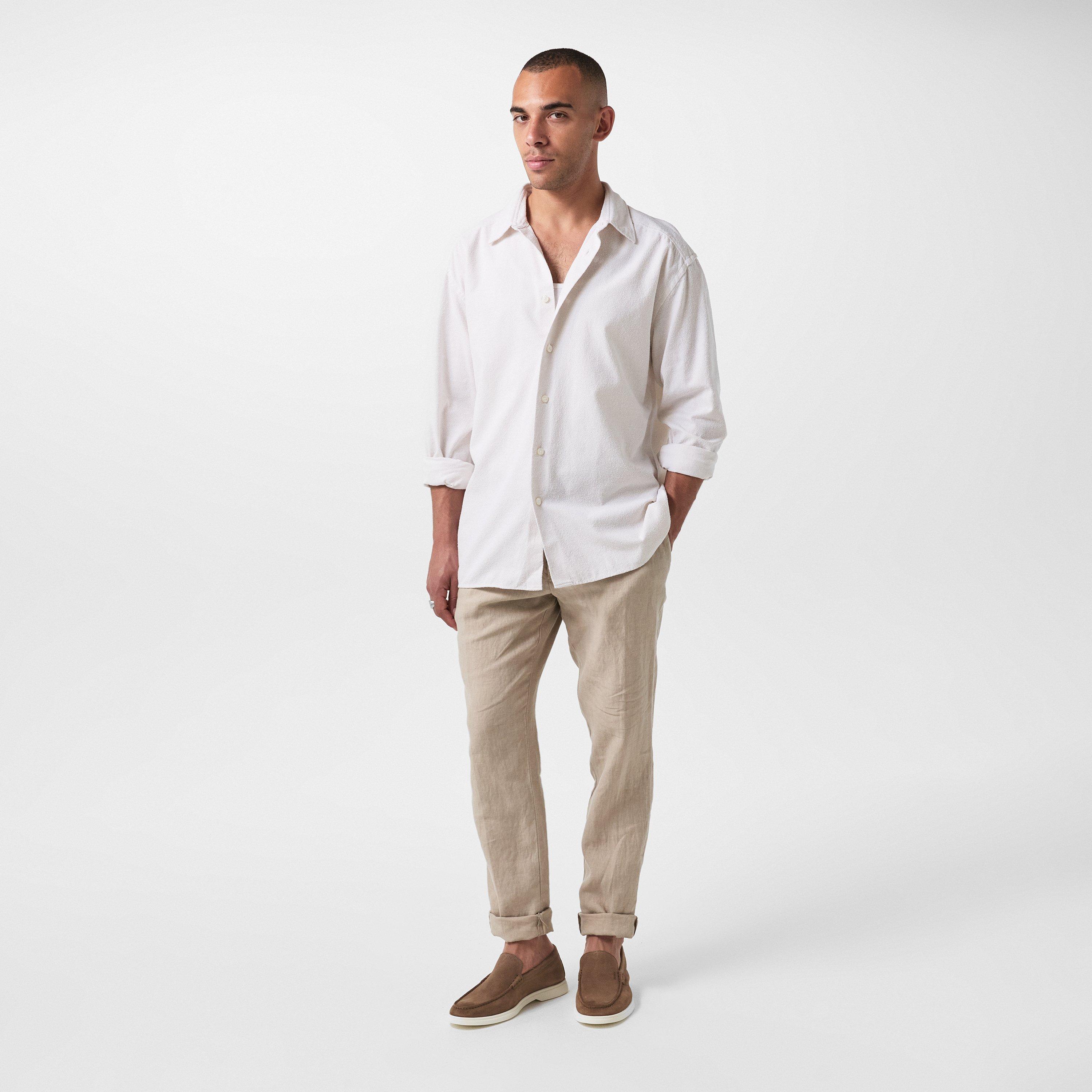 Med Beige 260 - Boss - Men's Sienne Logo Embossed Loafers - 6