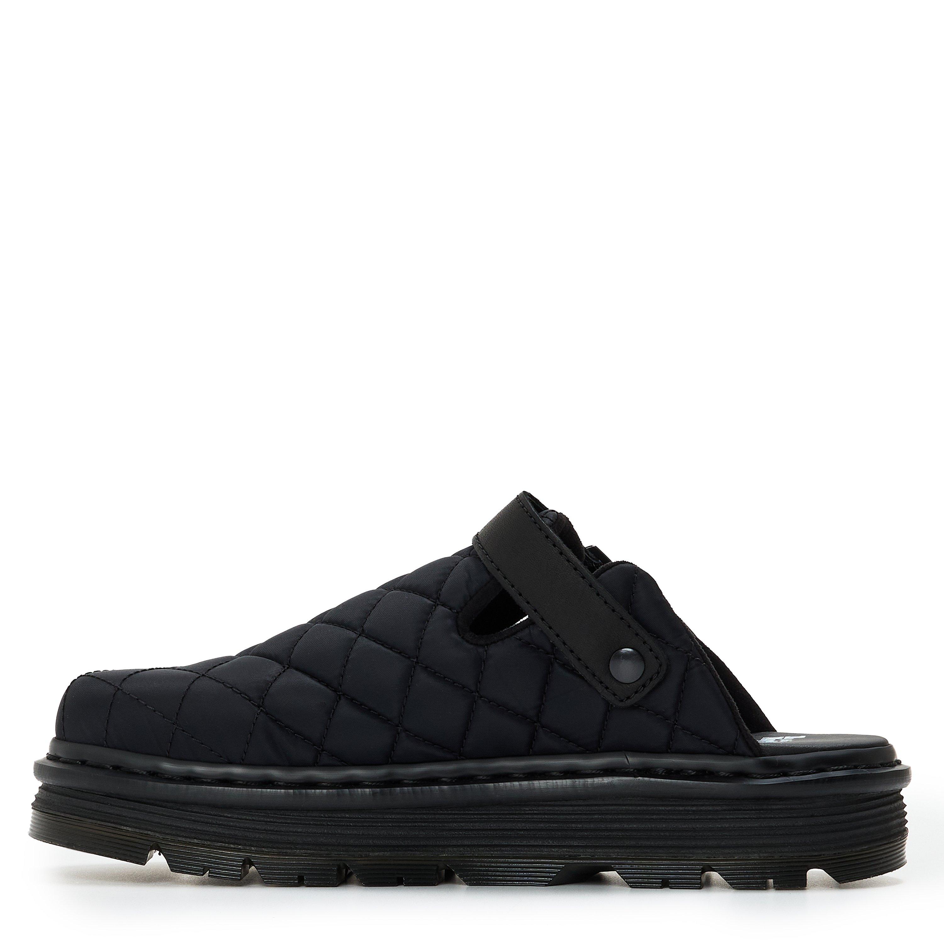 Black Nylon - Dr Martens - ZebZag Quilted Mules - 2