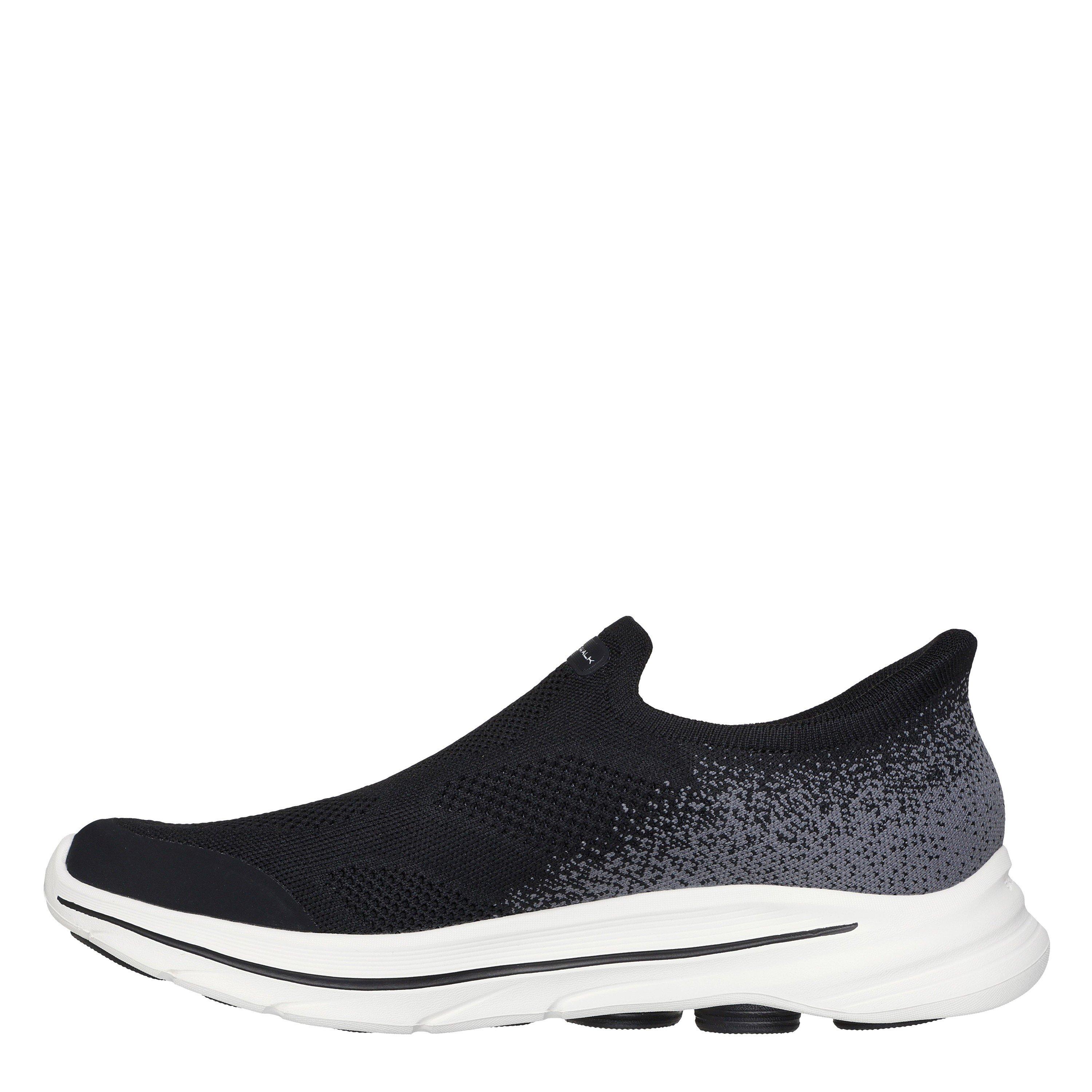 BLK/WHT - Skechers - Men's GO WALK 8 Slip on Trainers - 2