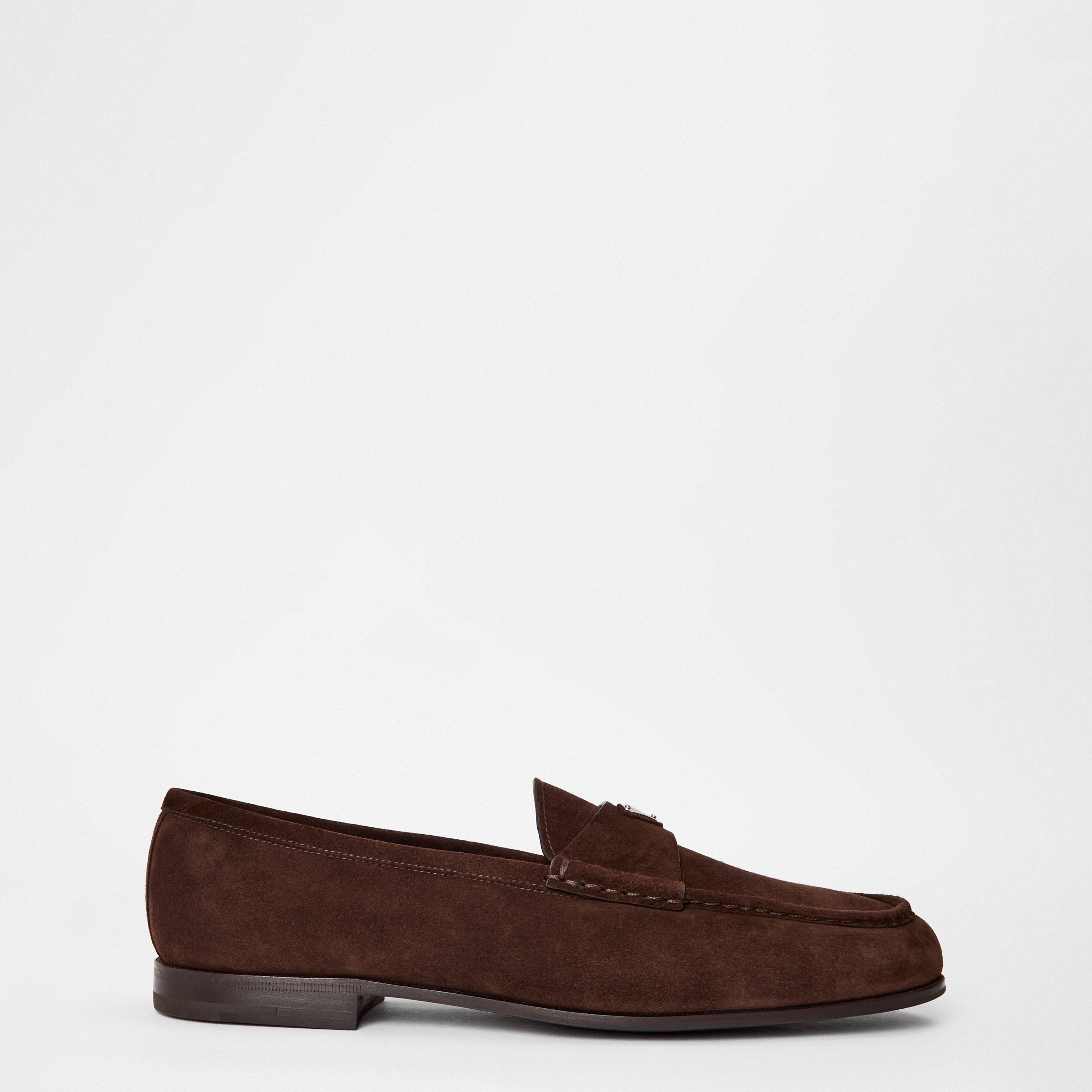 Dark Brown - Prada - Men's Italian Craftsmanship Loafers - 1