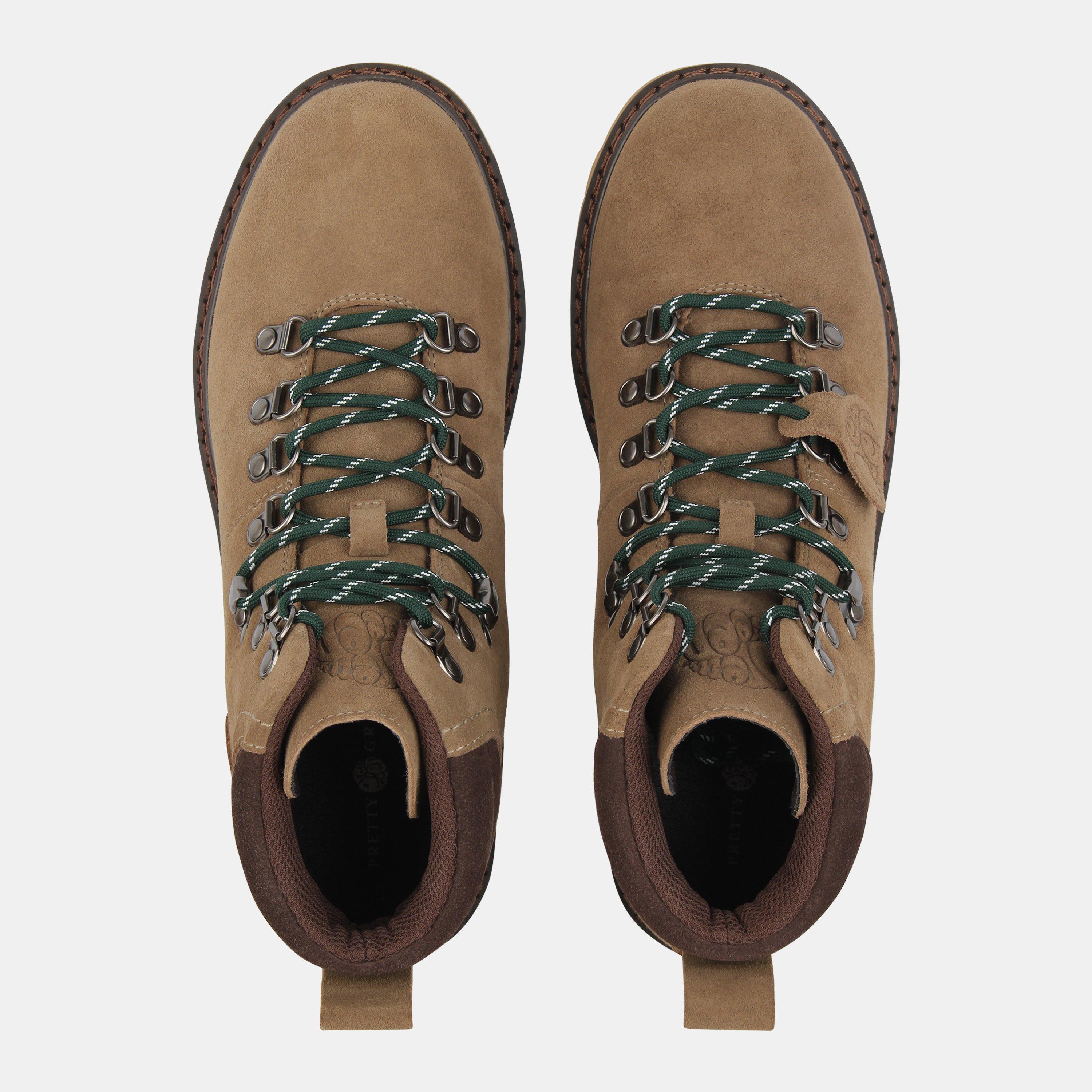 Olive (there is no difference between en-GB and fr-FR for this word) - Pretty Green - PG Hiker Boot Sn64 - 4