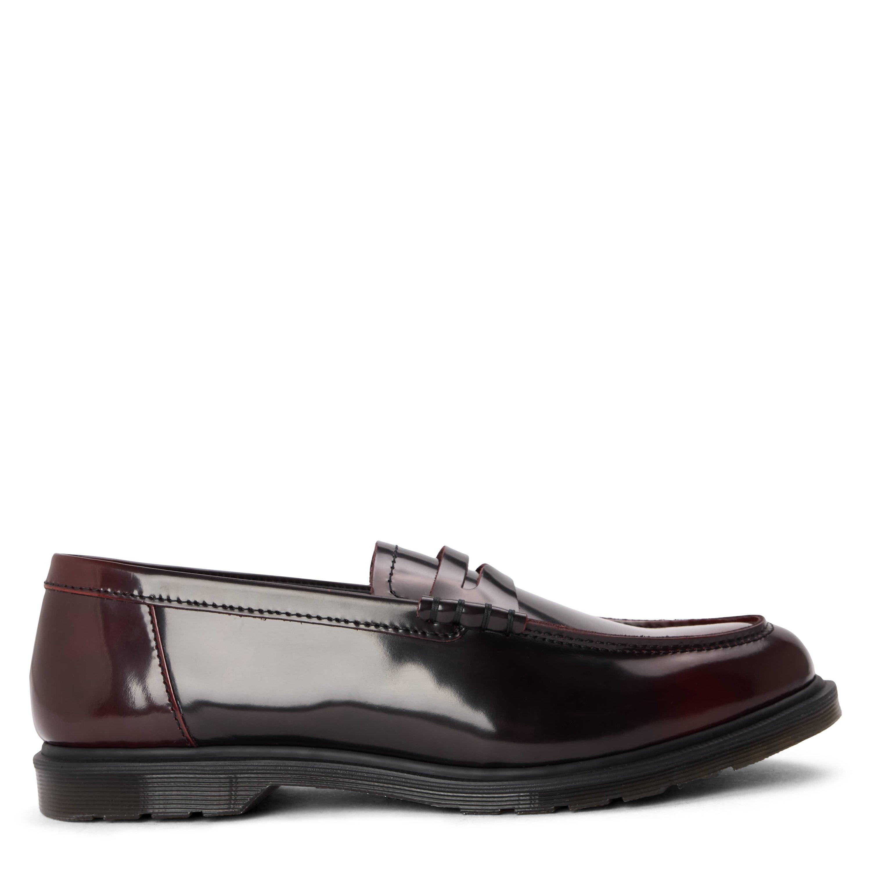 Dr Martens Mayfare Rub Off Leather Loafers - Red Arcadia - Size 10 (45)