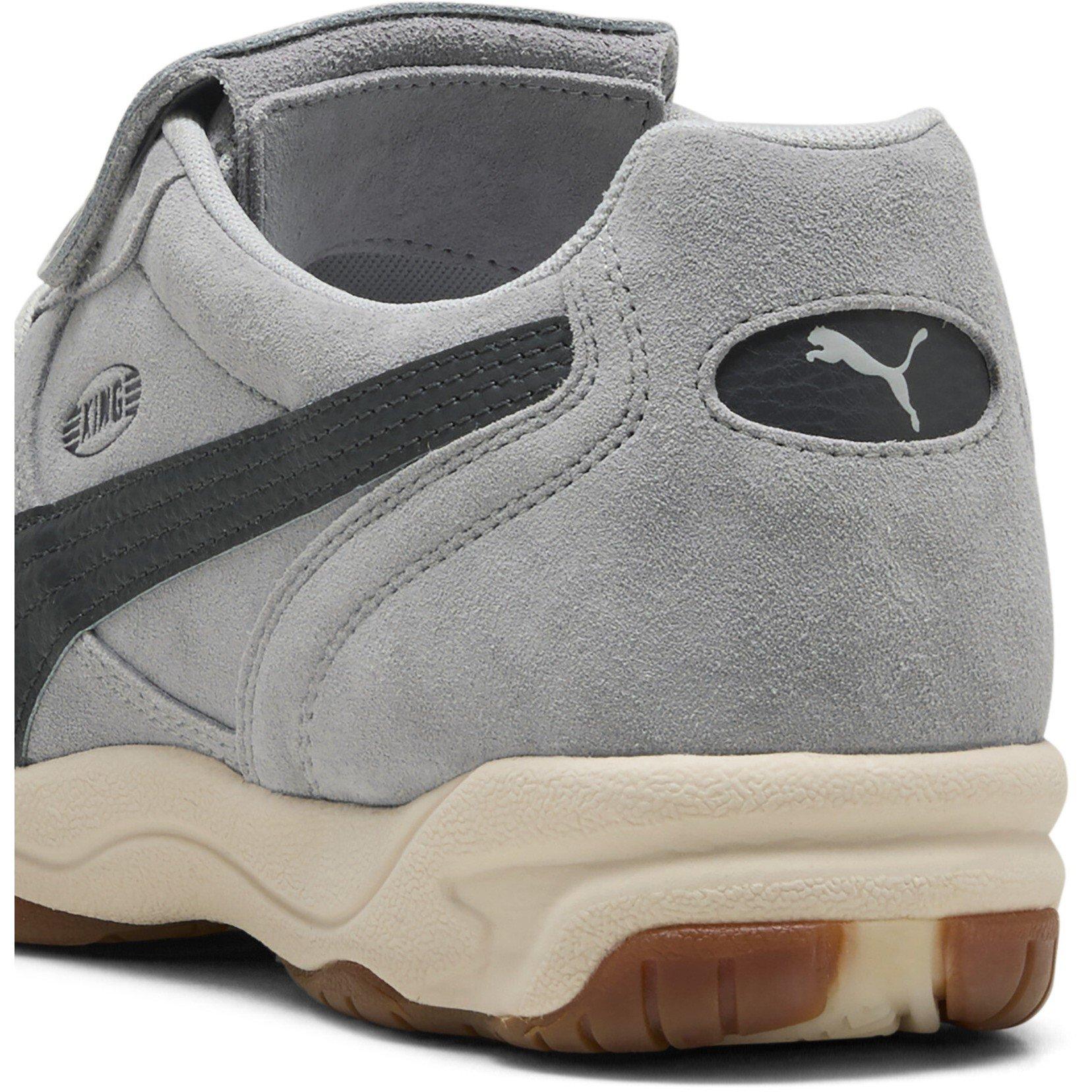 Gray Echo-Alp - Puma - Men's King Indoor Suede Low-Top Trainers - 5