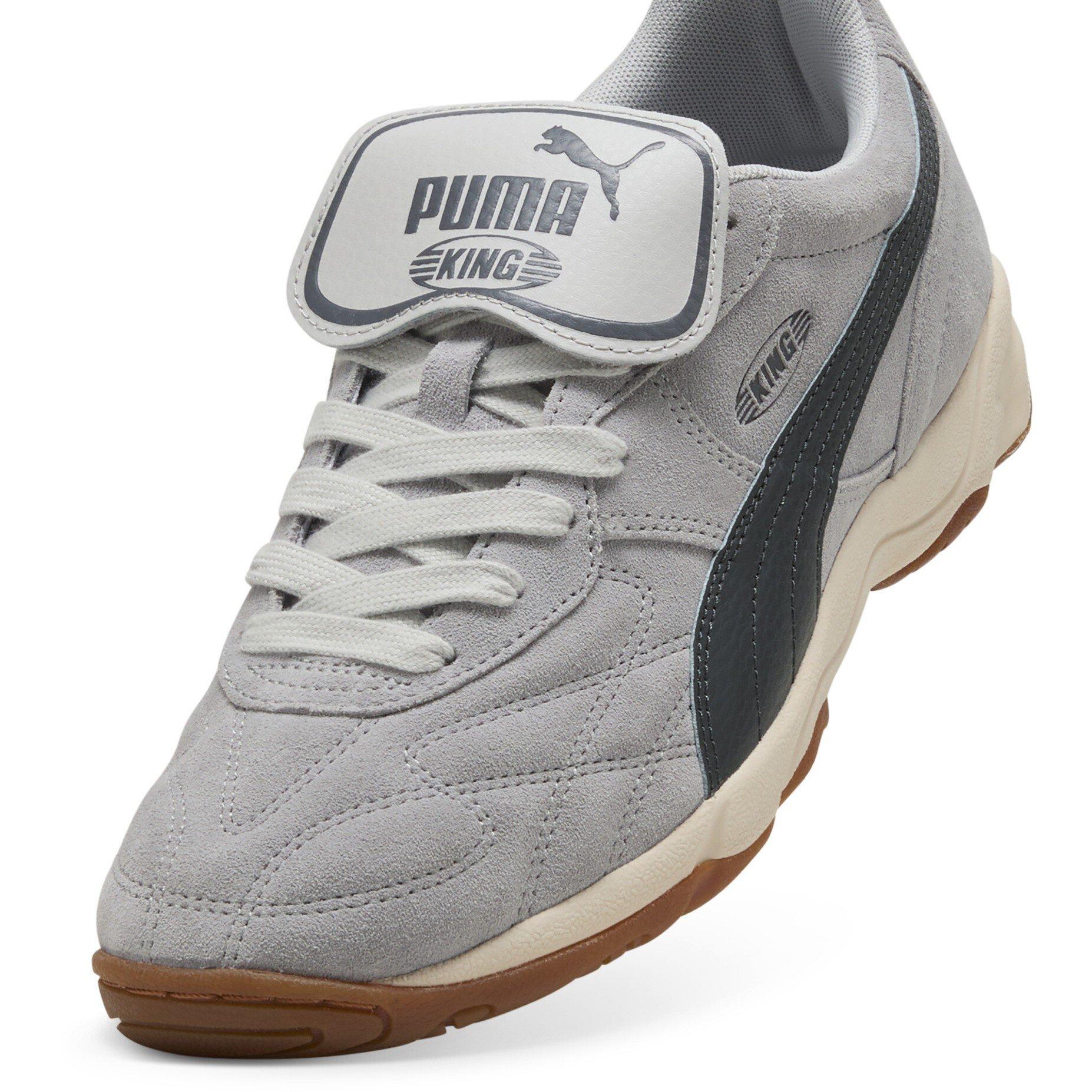 Gray Echo-Alp - Puma - Men's King Indoor Suede Low-Top Trainers - 6