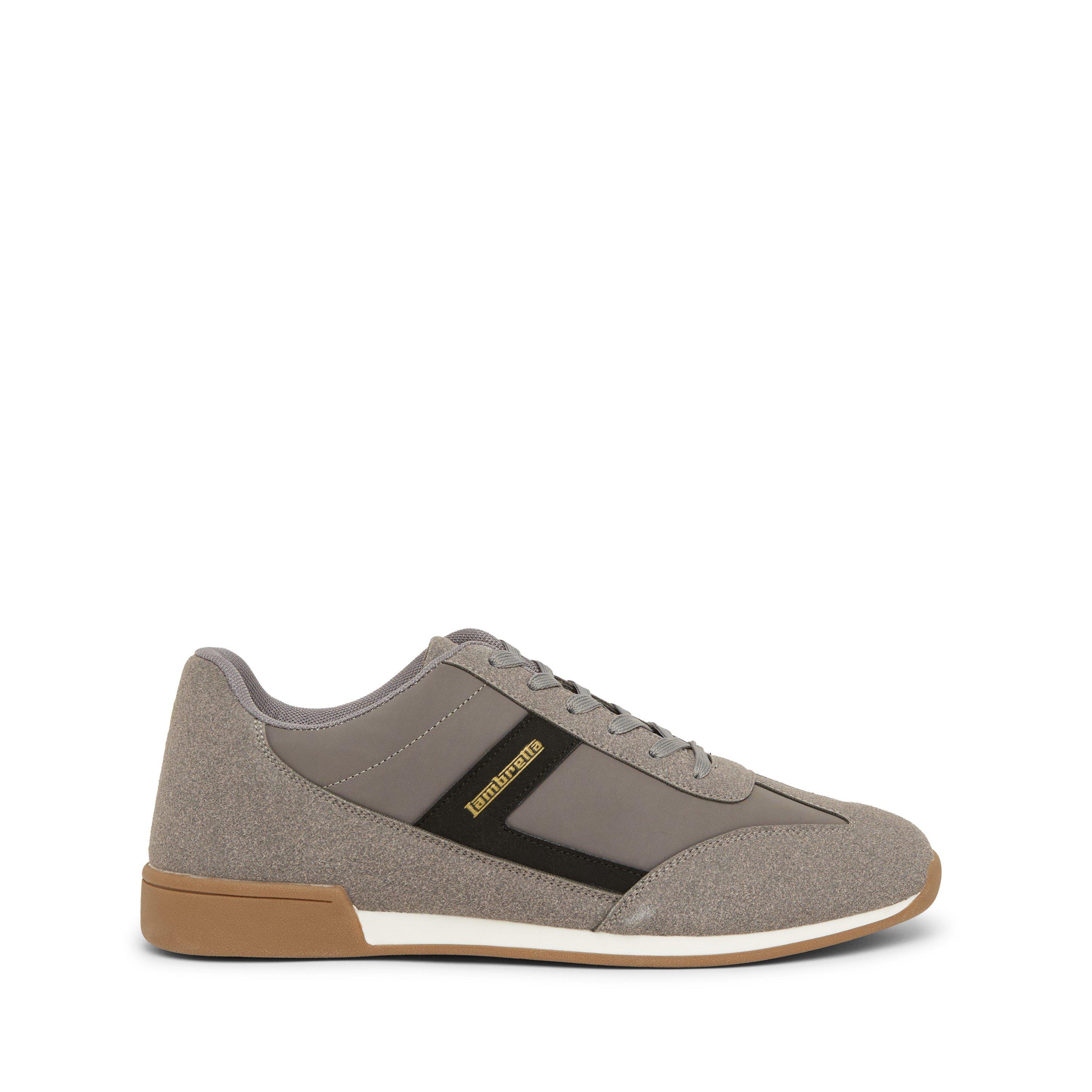 Charcoal - Lambretta - Men's Panther Court Trainers - 1