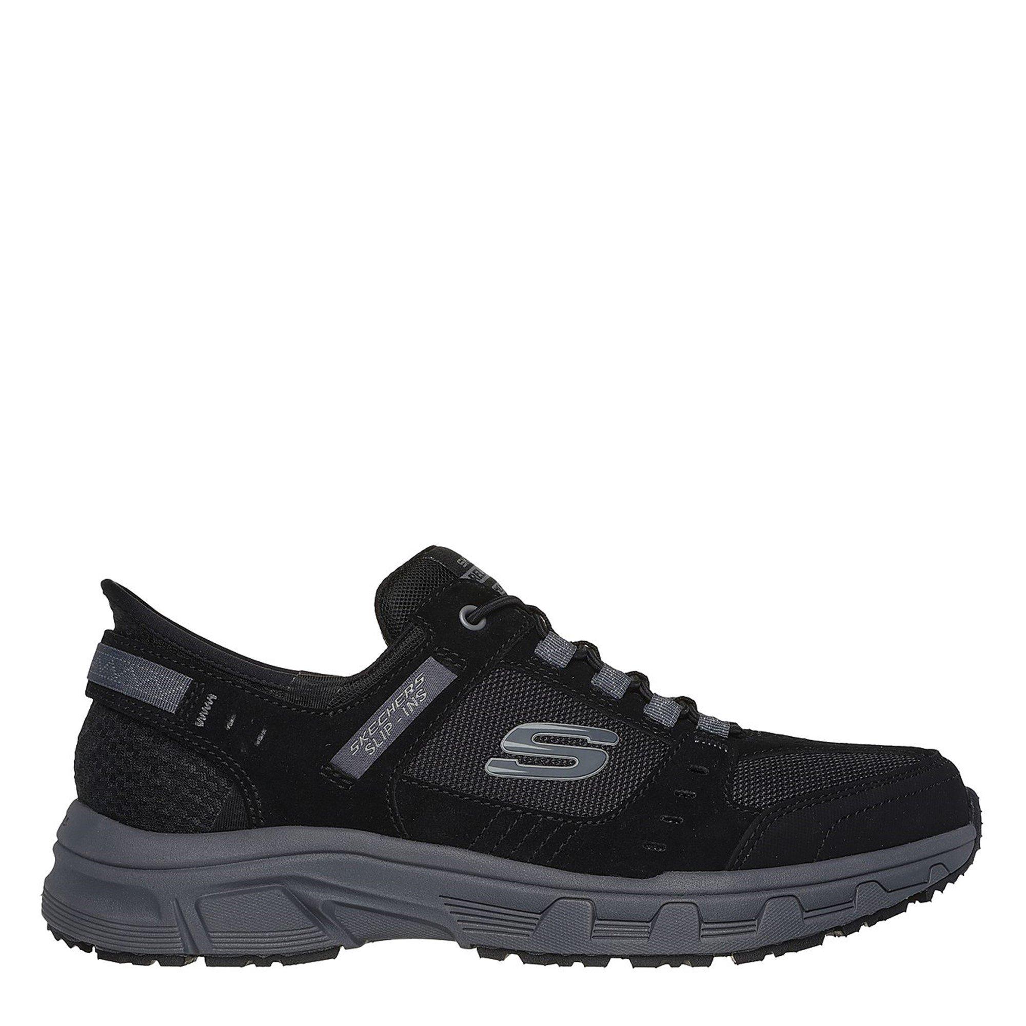 Black - Skechers - Oak Canyon Slip On Runners Mens - 3