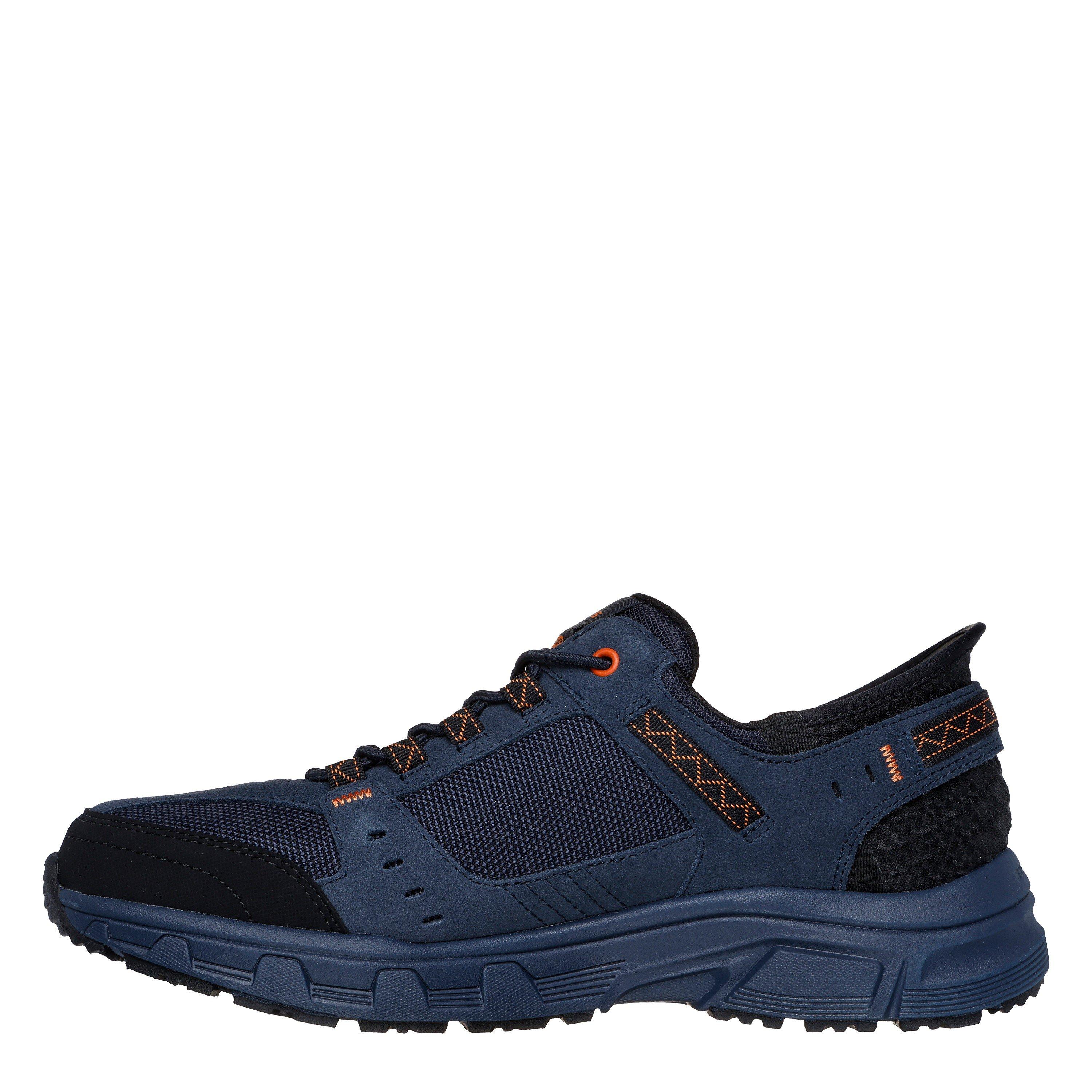Marineblauw/Oranje - Skechers - Oak Canyon Slip On Runners Mens - 2