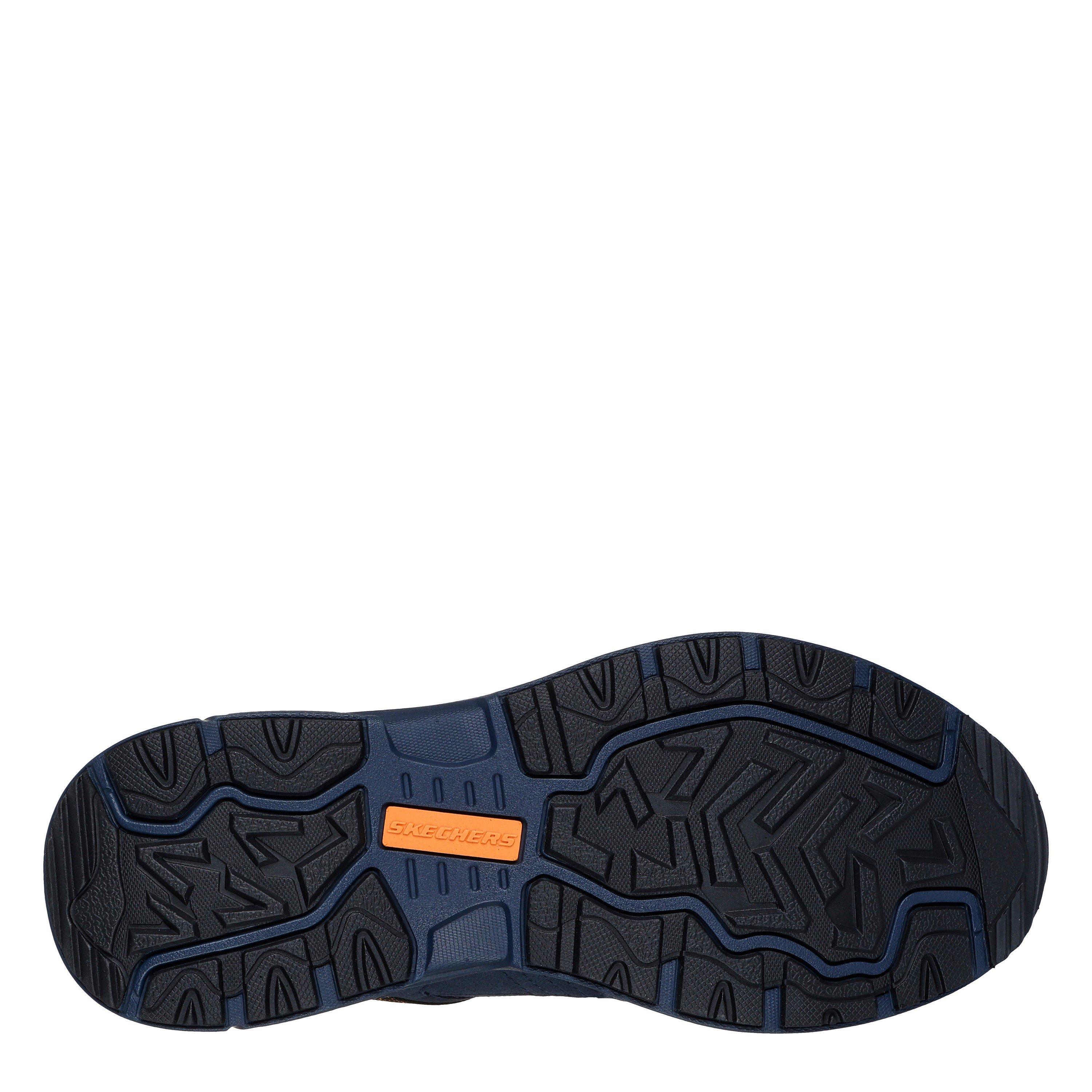Marineblauw/Oranje - Skechers - Oak Canyon Slip On Runners Mens - 5