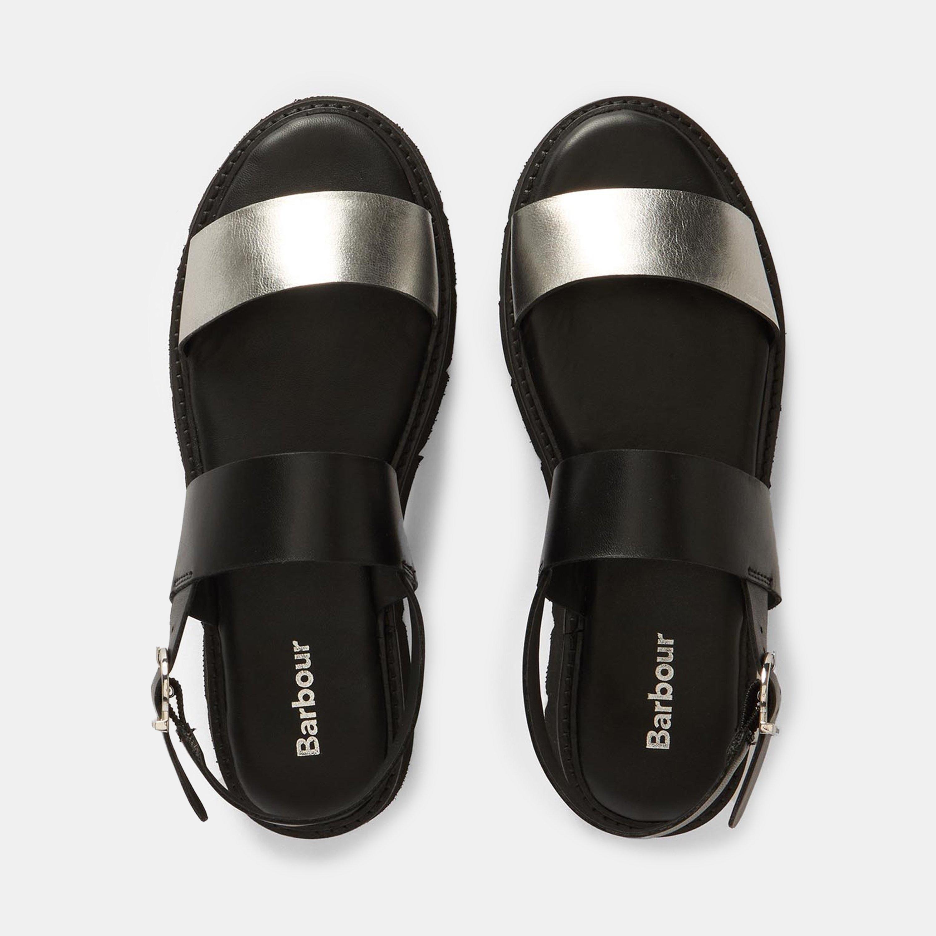 Black/Pewter - Barbour - Harewood Sandals - 5