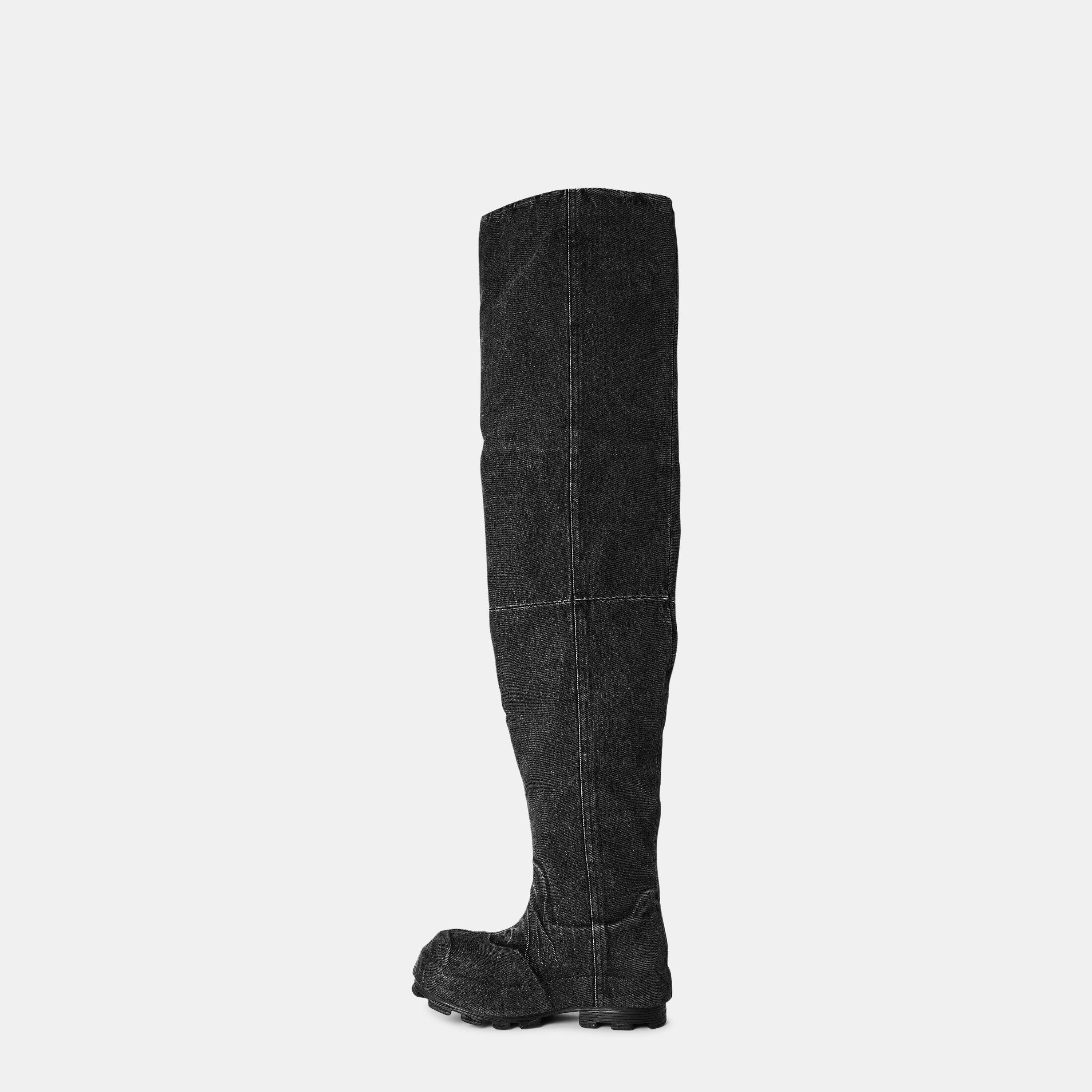Black - Diesel - Men's Over the Knee Boots - 2