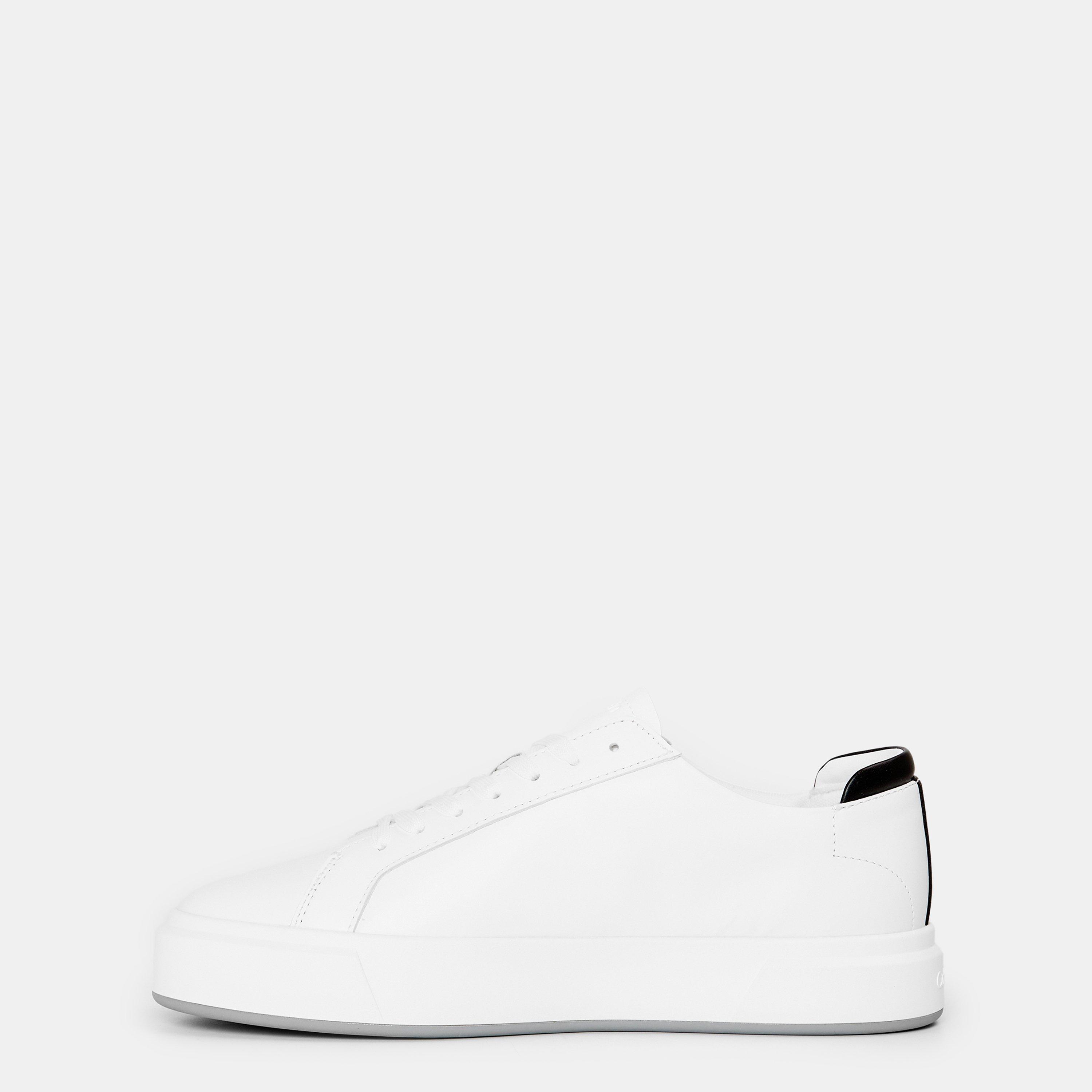 White/Black - Calvin Klein - Men's Basket Cupsole Court Trainers - 2