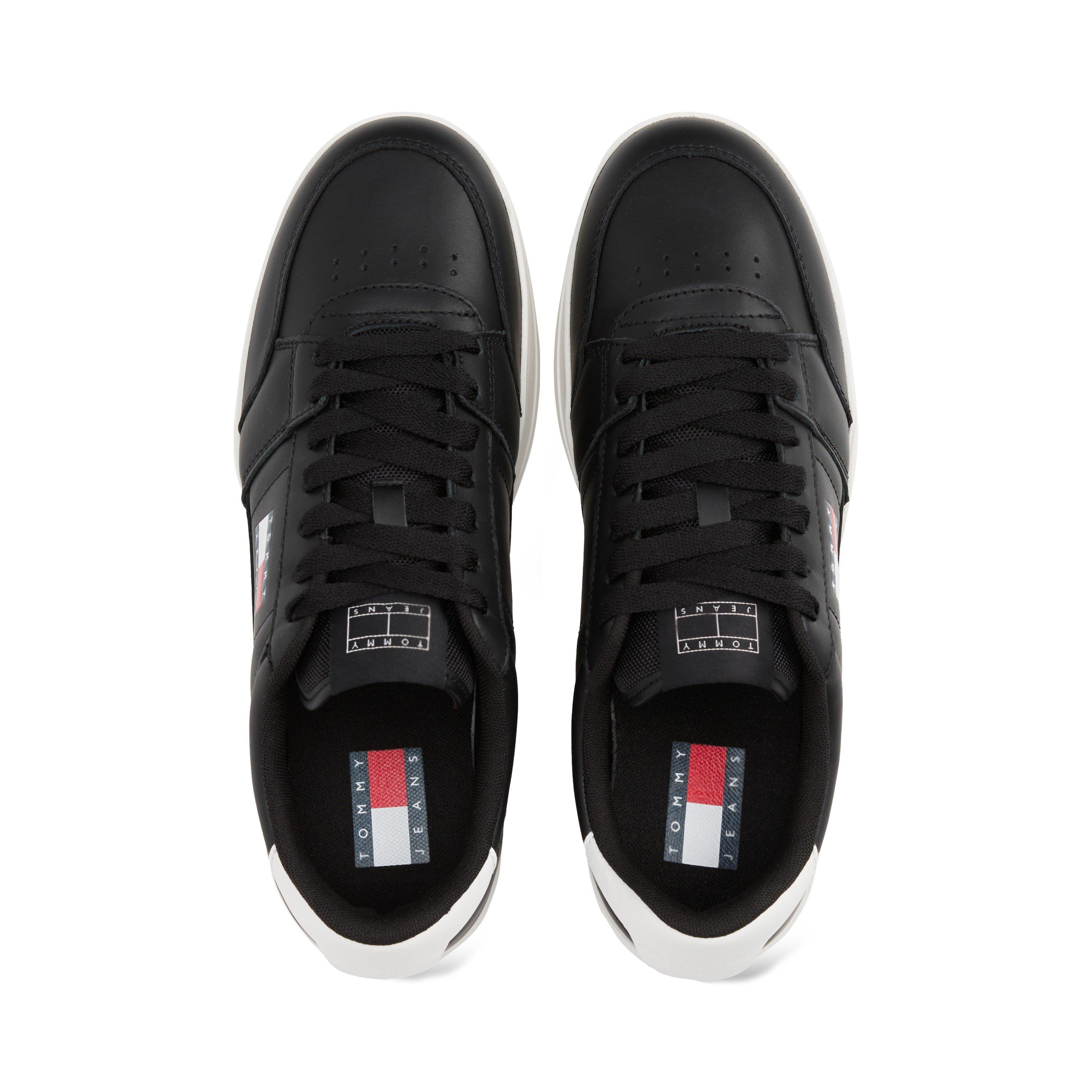 Black/White - Tommy Jeans - Men's TJ Greenwich Court Trainers - 3