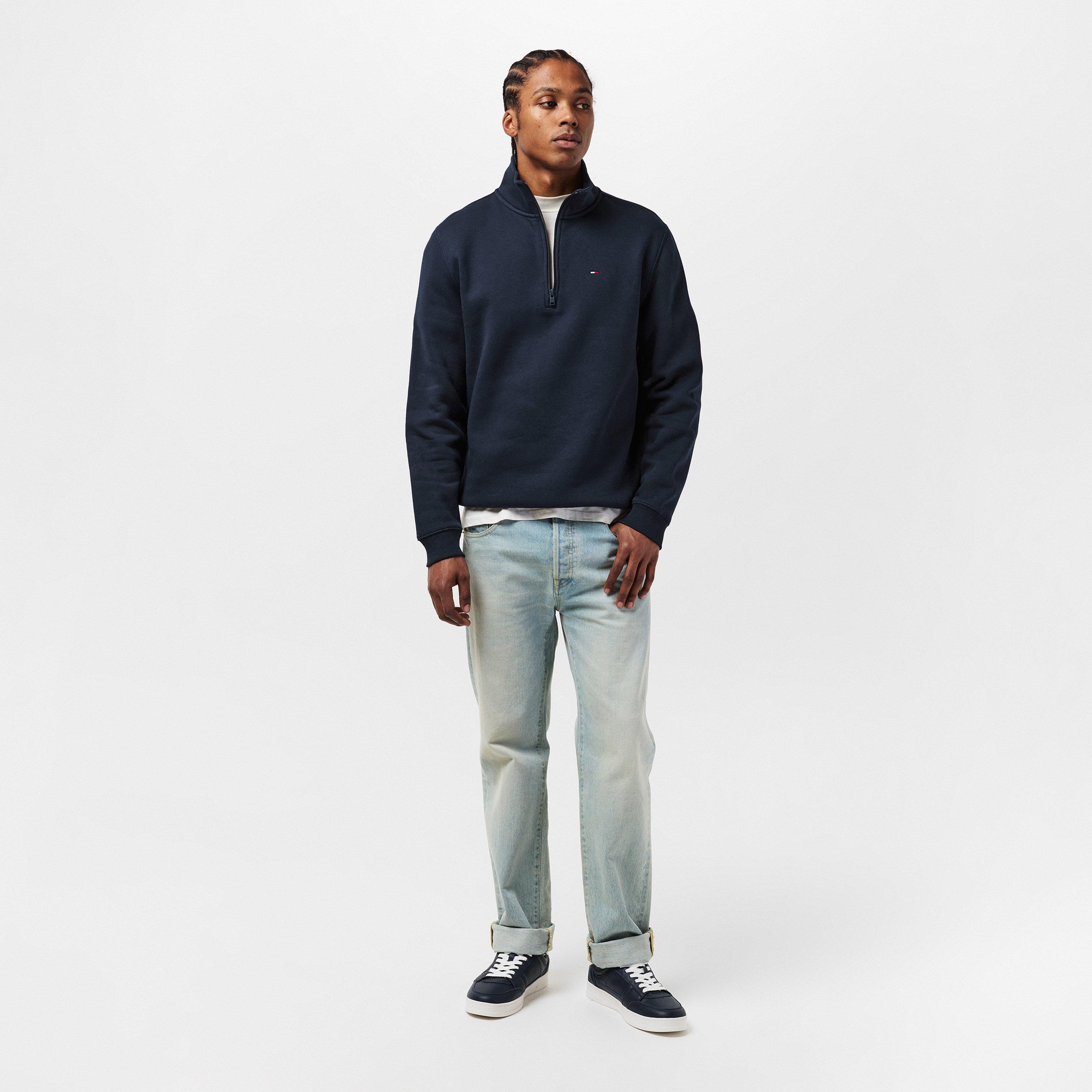 Navy/White - Tommy Jeans - Men's TJ Greenwich Court Trainers - 6