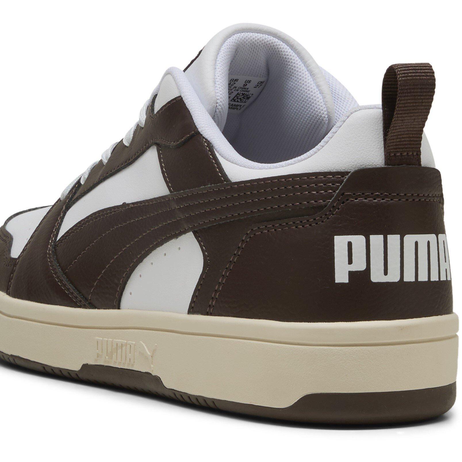 Bianco/Marrone - Puma - Rebound Low-Top Trainers - 5