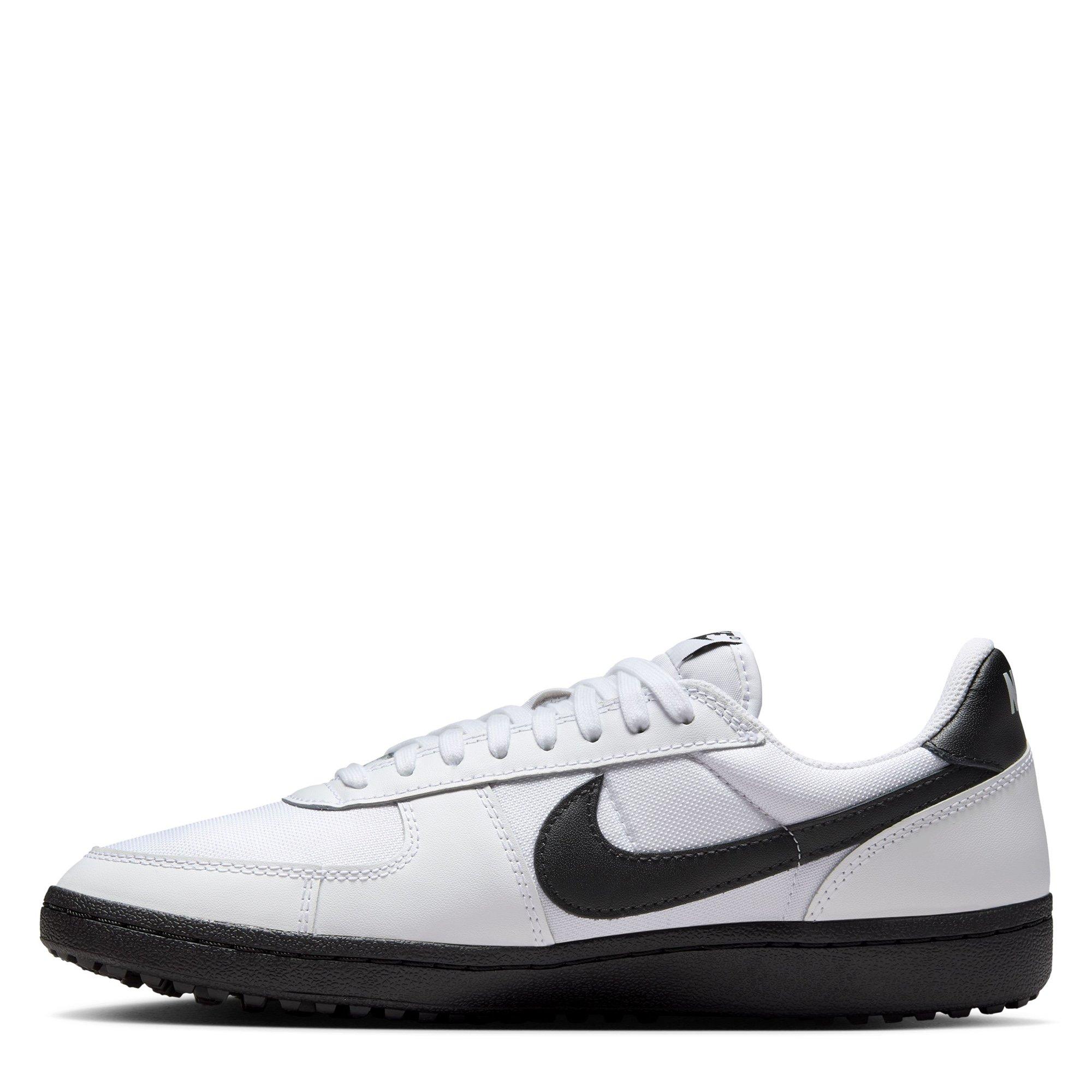 White/Black - Nike - Field General Leather Mens Shoes - 2