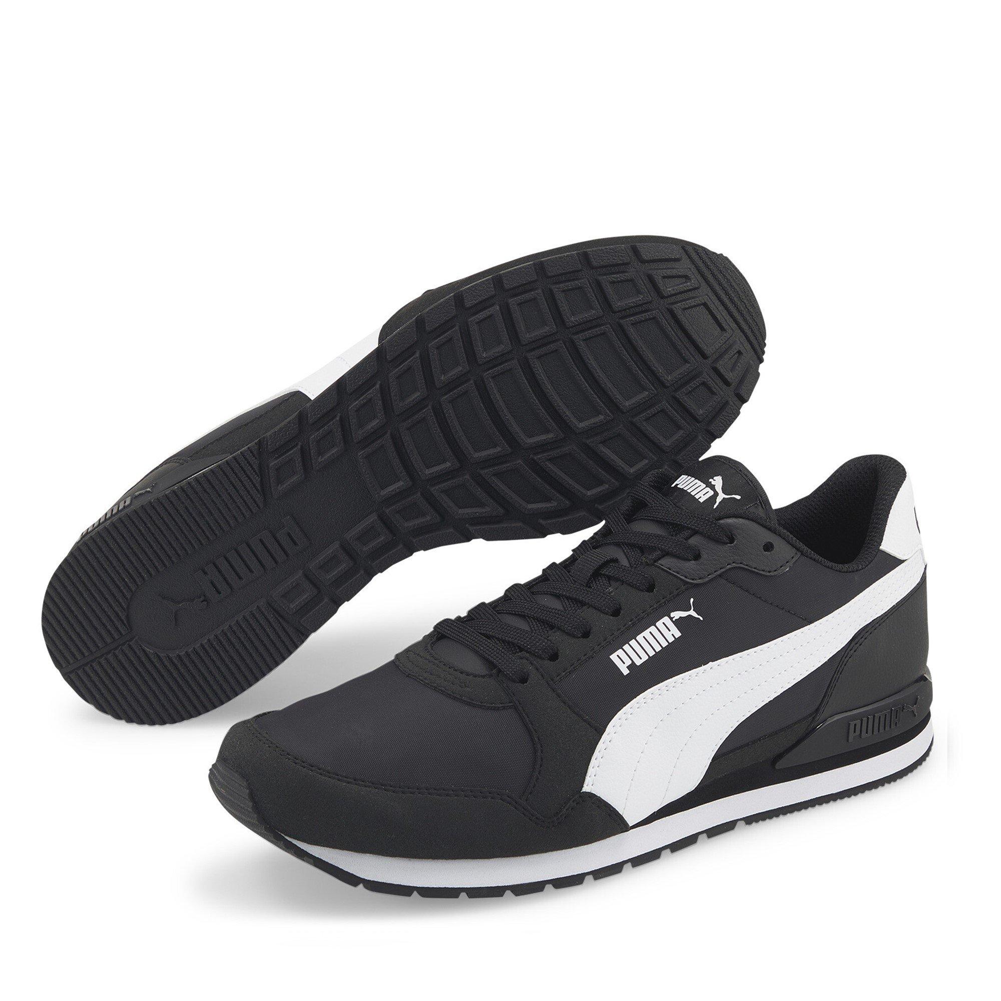 Crno/Bijelo - Puma - Men's St Runner Low-Top Trainers - 1