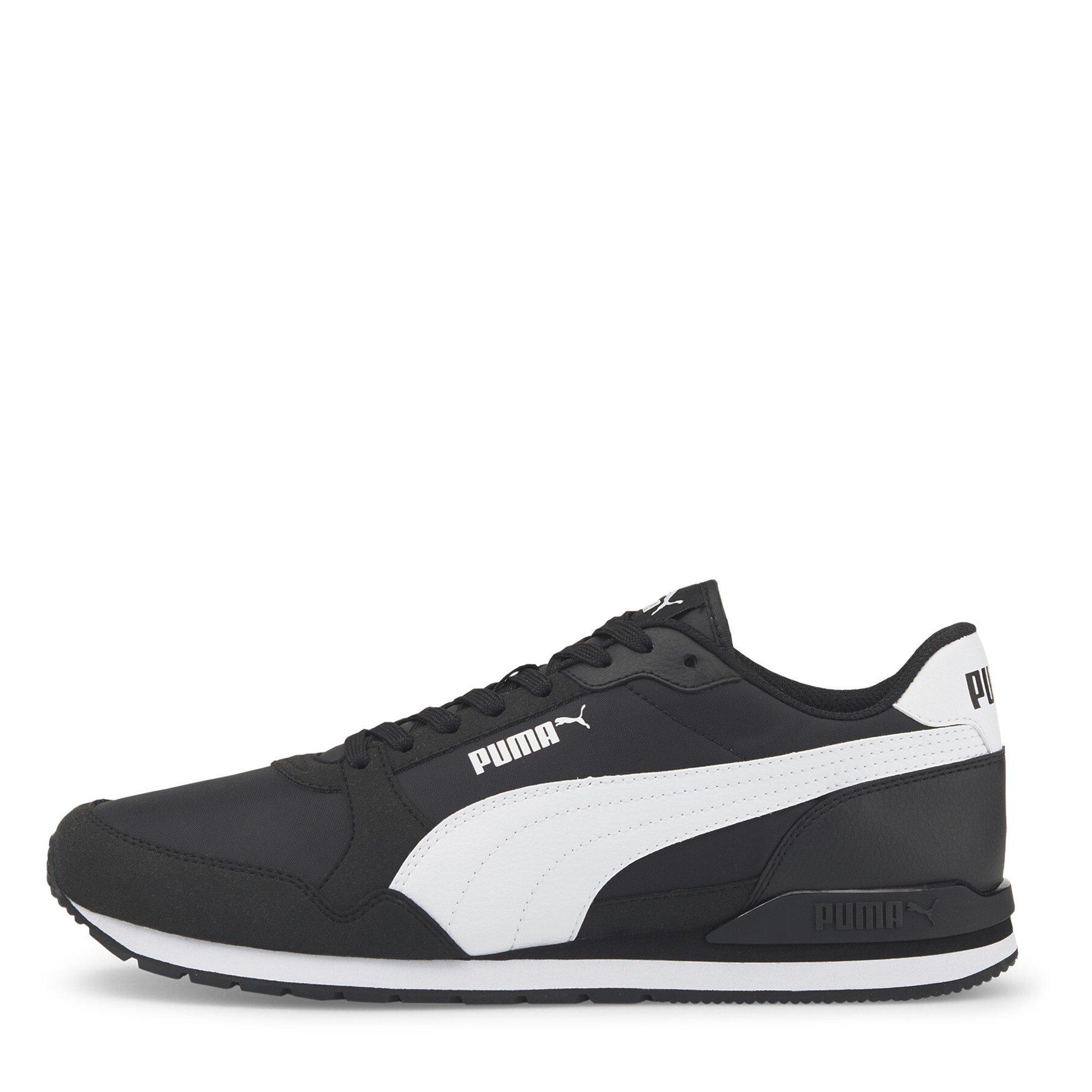 Crno/Bijelo - Puma - Men's St Runner Low-Top Trainers - 2