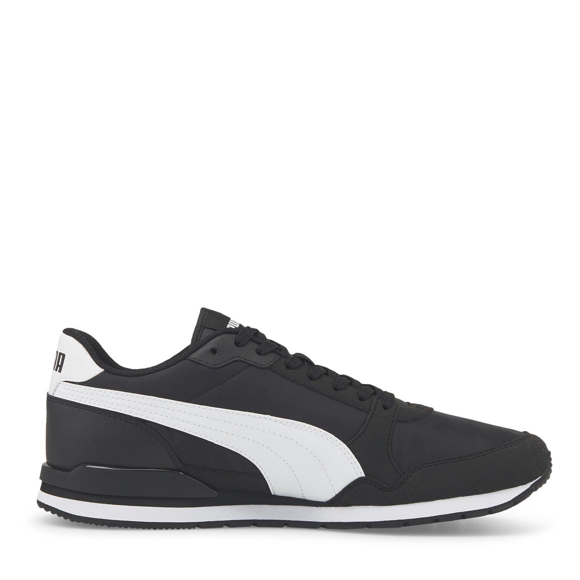 Crno/Bijelo - Puma - Men's St Runner Low-Top Trainers - 4