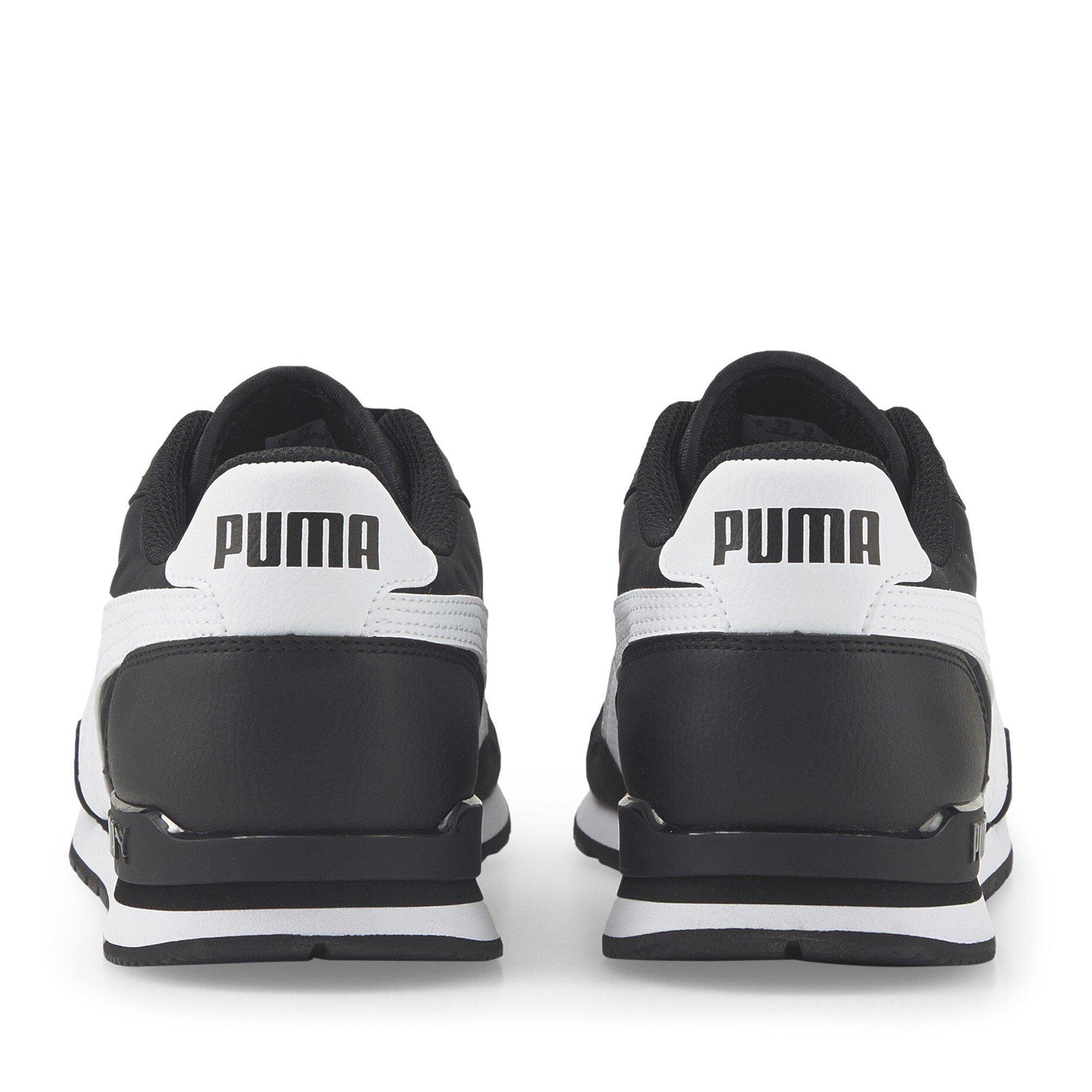 Crno/Bijelo - Puma - Men's St Runner Low-Top Trainers - 5