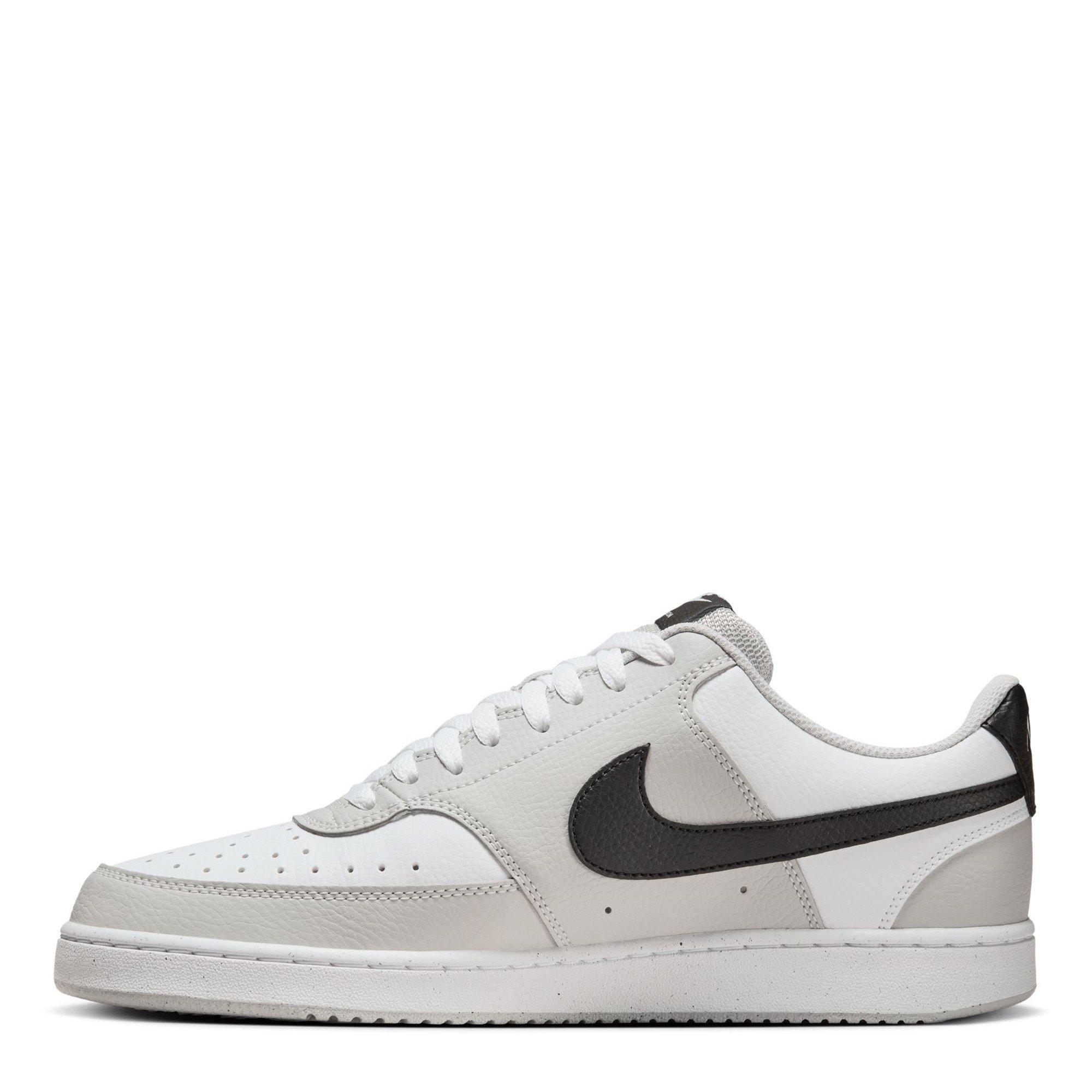Grey/Blk-White - Nike - Court Vision Low Mens Shoes - 2