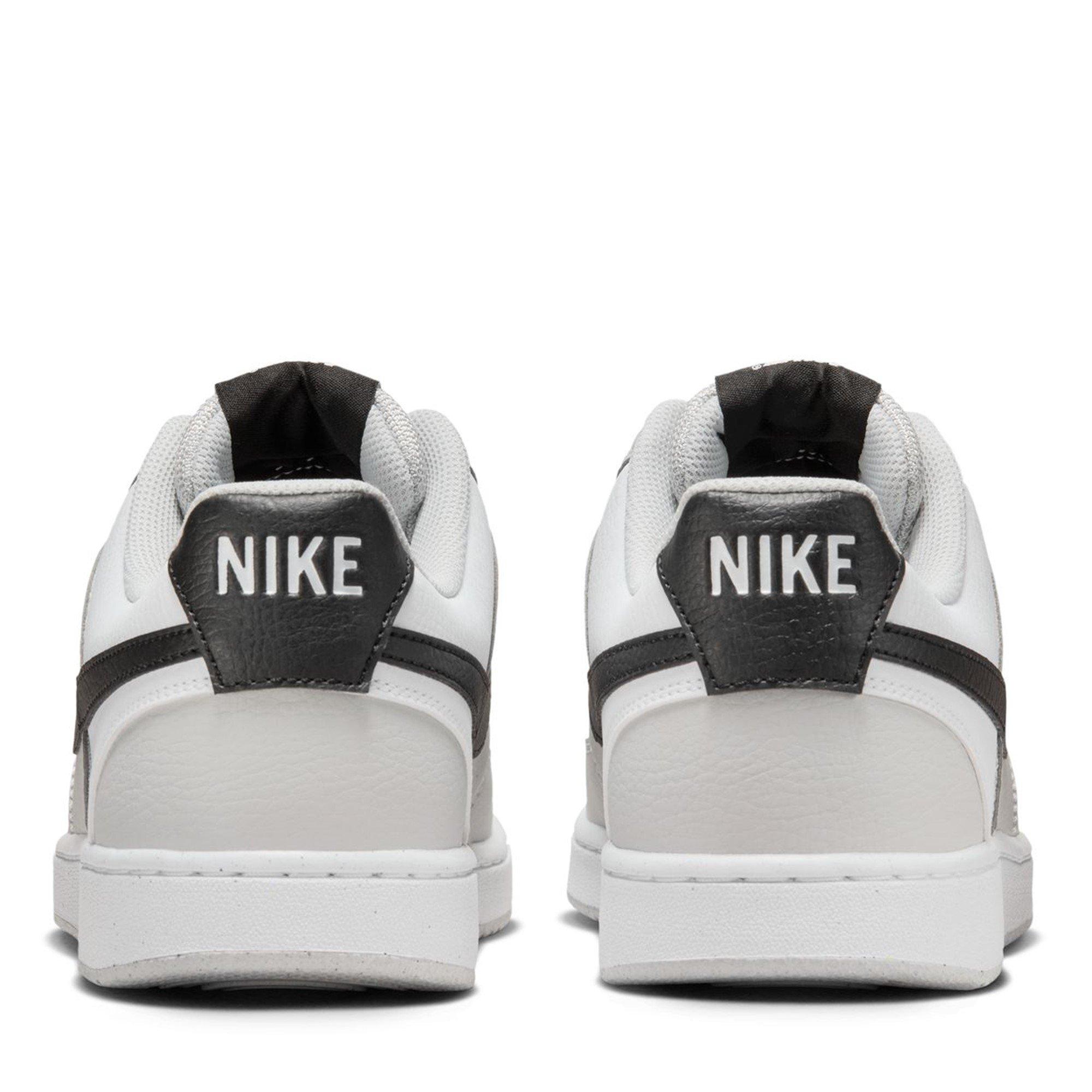 Grey/Blk-White - Nike - Court Vision Low Mens Shoes - 4