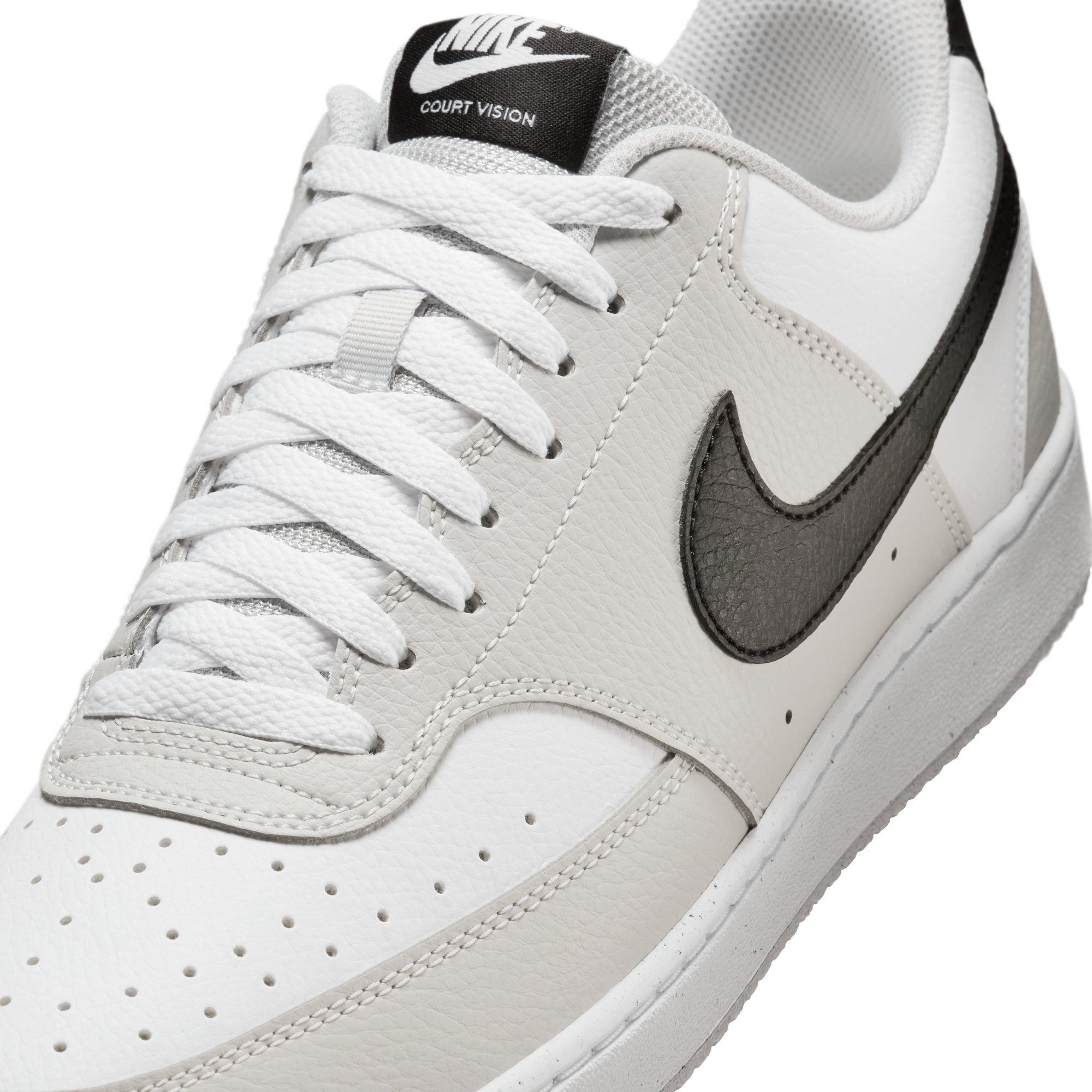 Grey/Blk-White - Nike - Court Vision Low Mens Shoes - 7