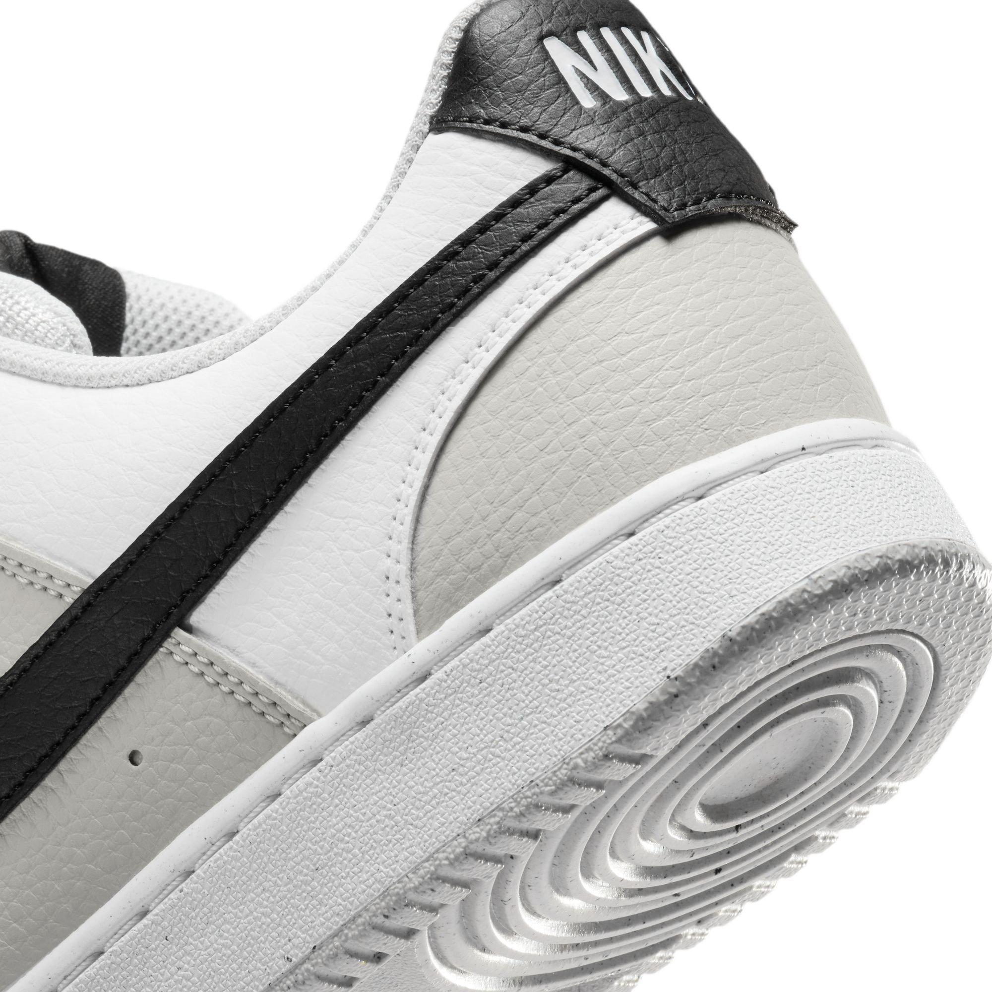 Grey/Blk-White - Nike - Court Vision Low Mens Shoes - 8