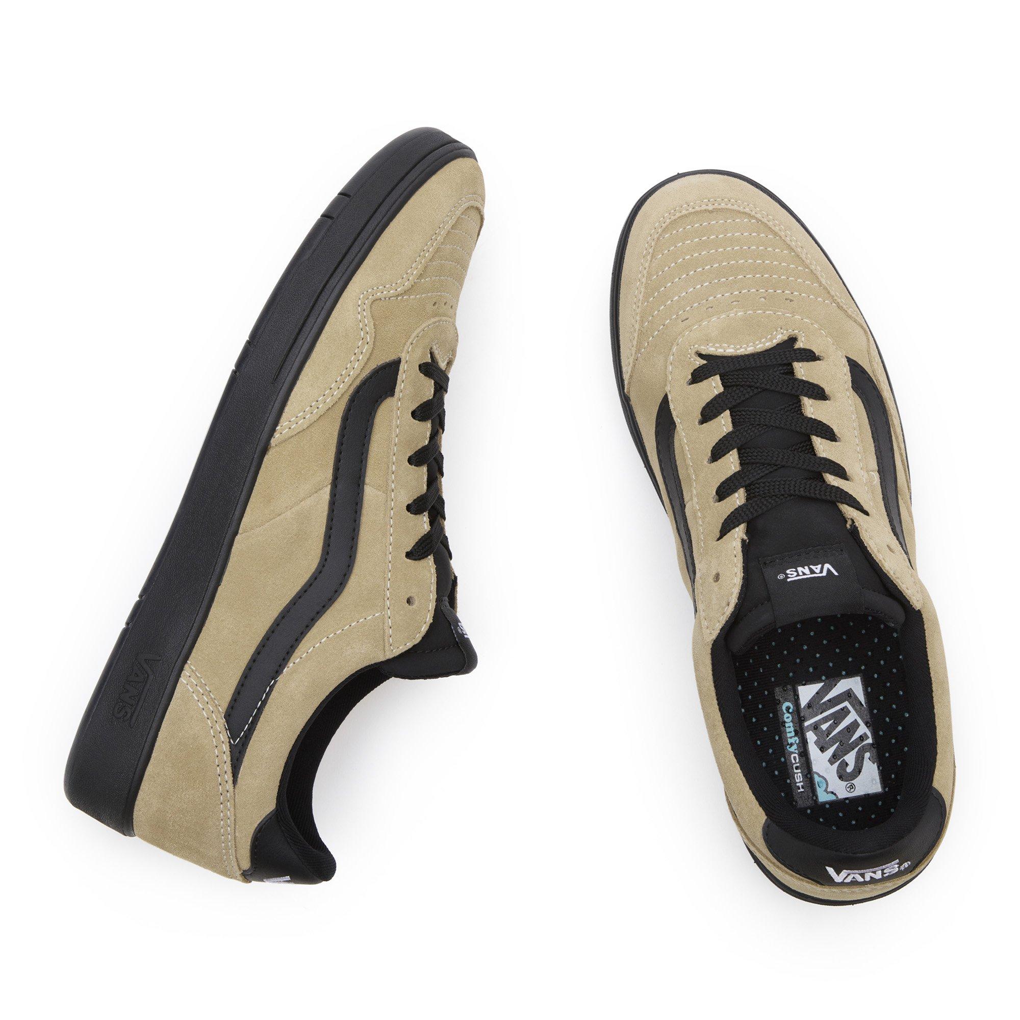 Khaki/Black - Vans - Men's Cruze Too ComfyCush Low-Top Trainers - 2