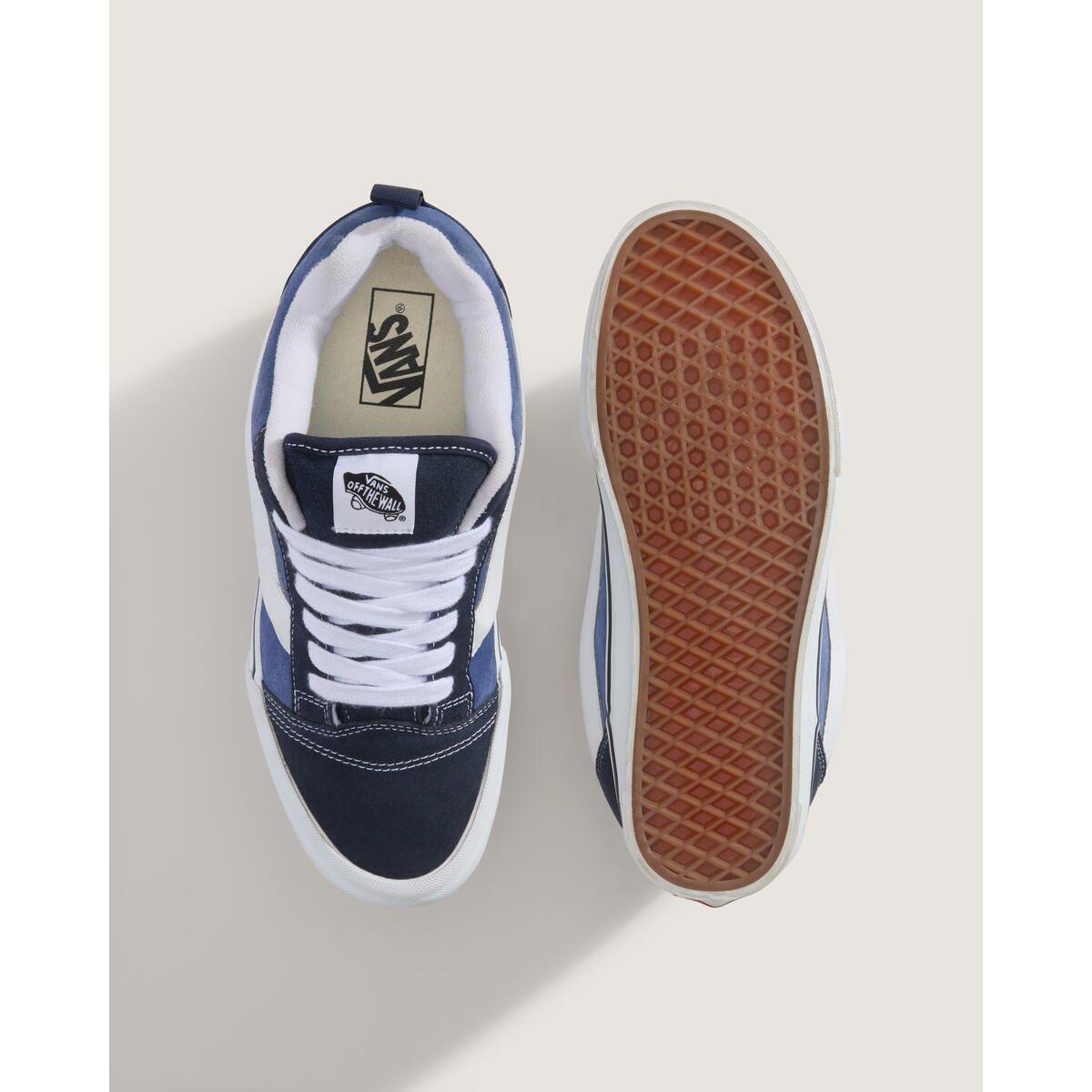 Navy/True Wht - Vans - Knu Skool Shoes Mens - 3