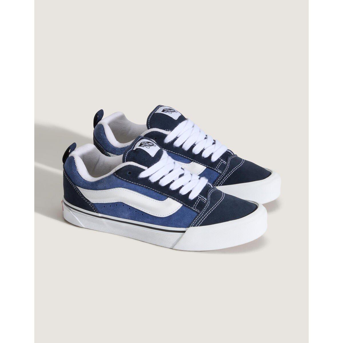 Navy/True Wht - Vans - Knu Skool Shoes Mens - 5