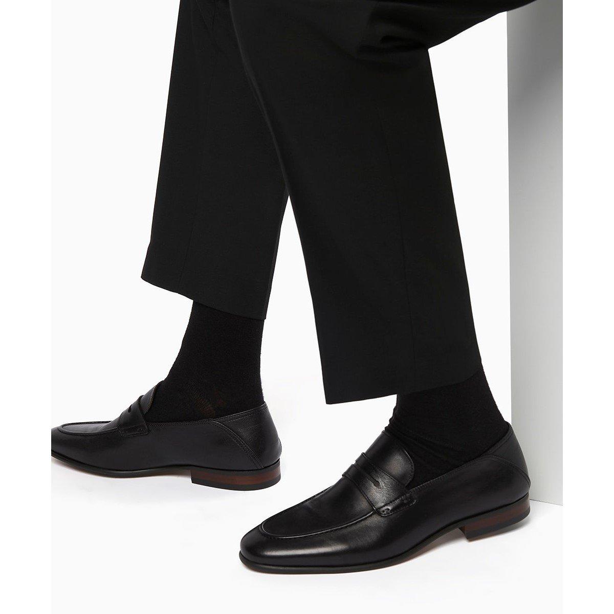 Couro Preto - Dune London - Sync Loafers - 5