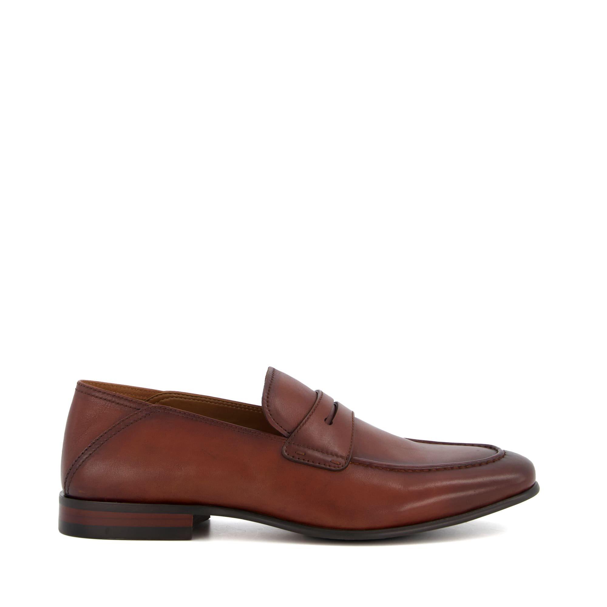 Dune London Men's Sync Loafers - Tan Leather - 9 (43)