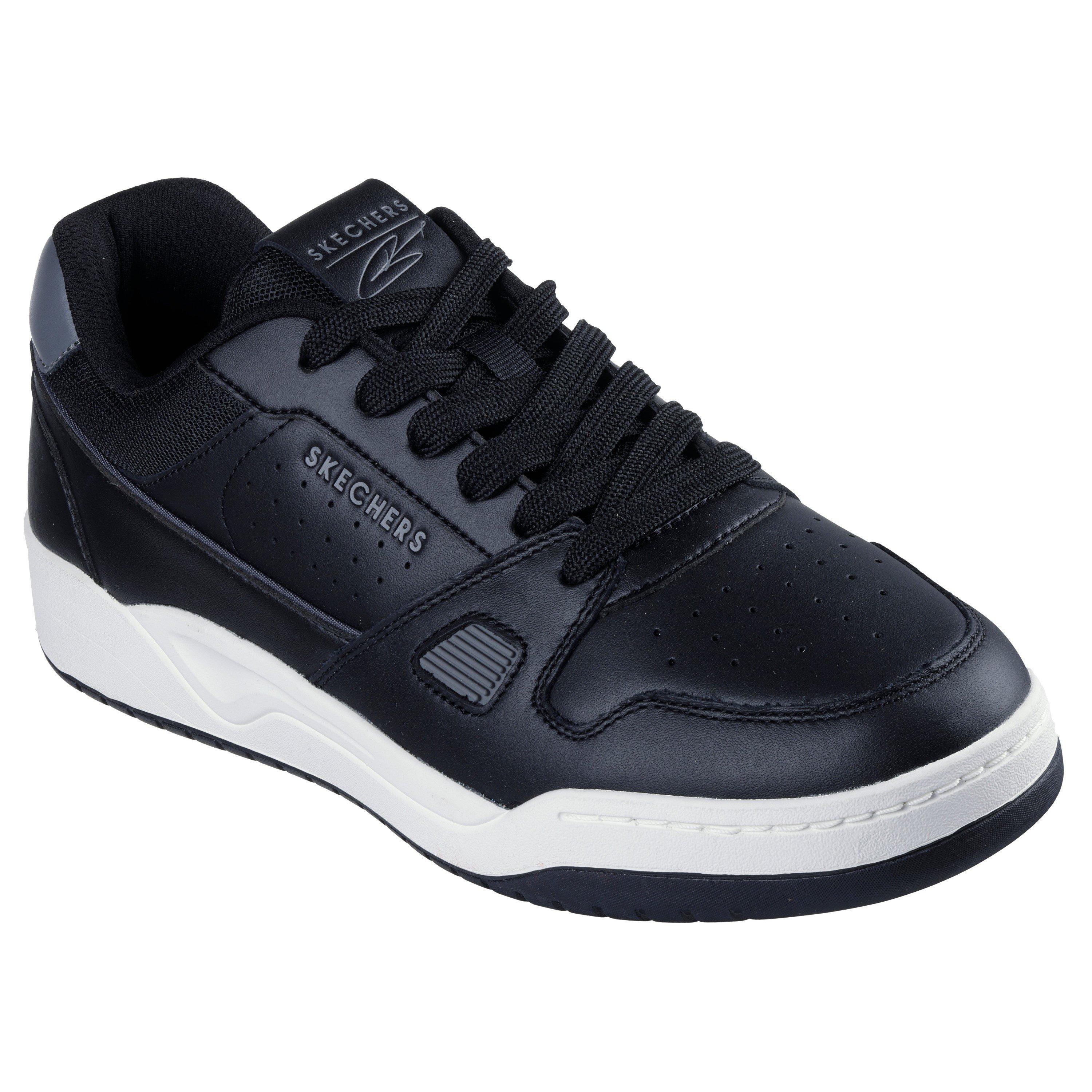 Black/White - Skechers - Harry Kane Collab Leather Low-Top Trainers - 3