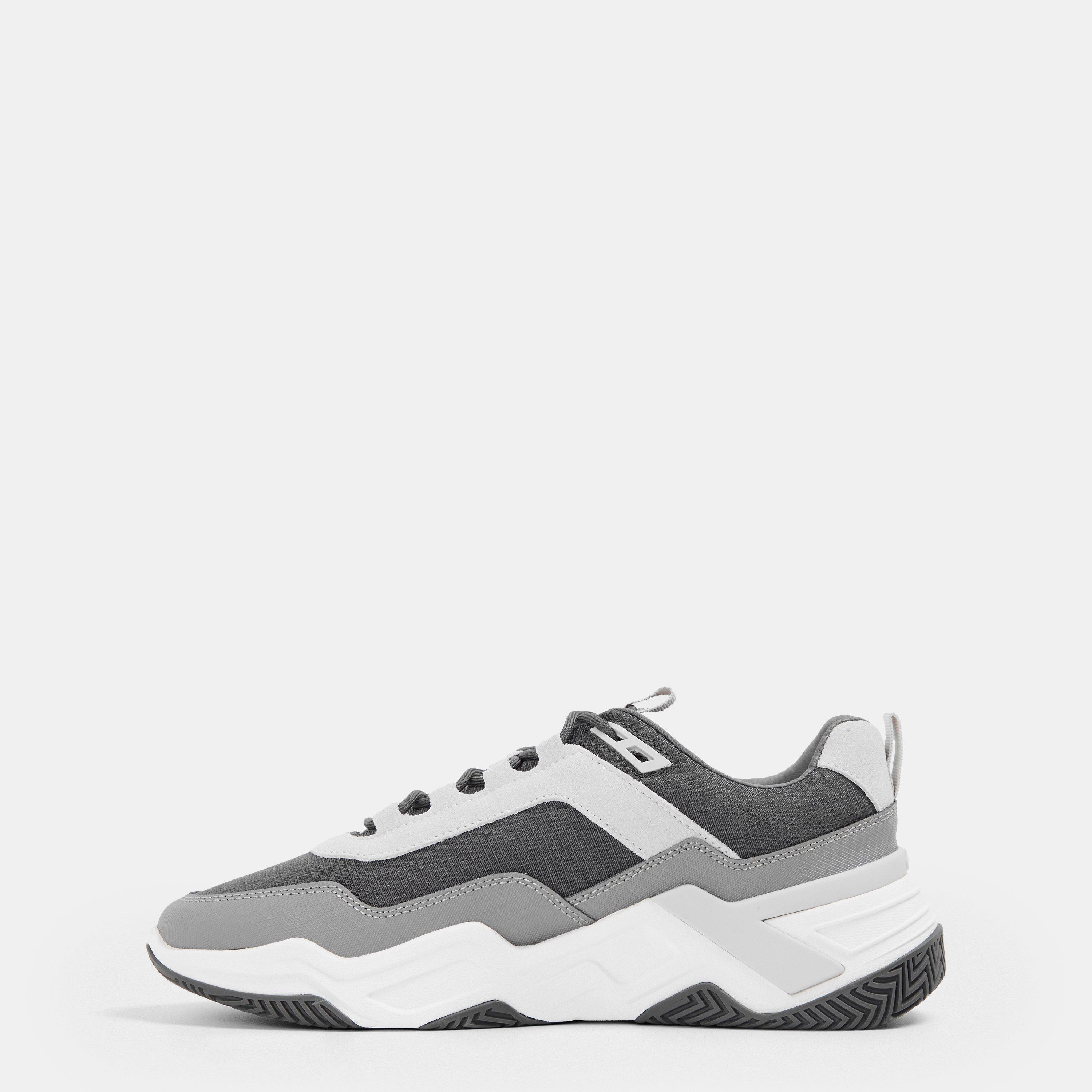 Grey - Mallet - Men's Odyssey Chunky Trainers - 2