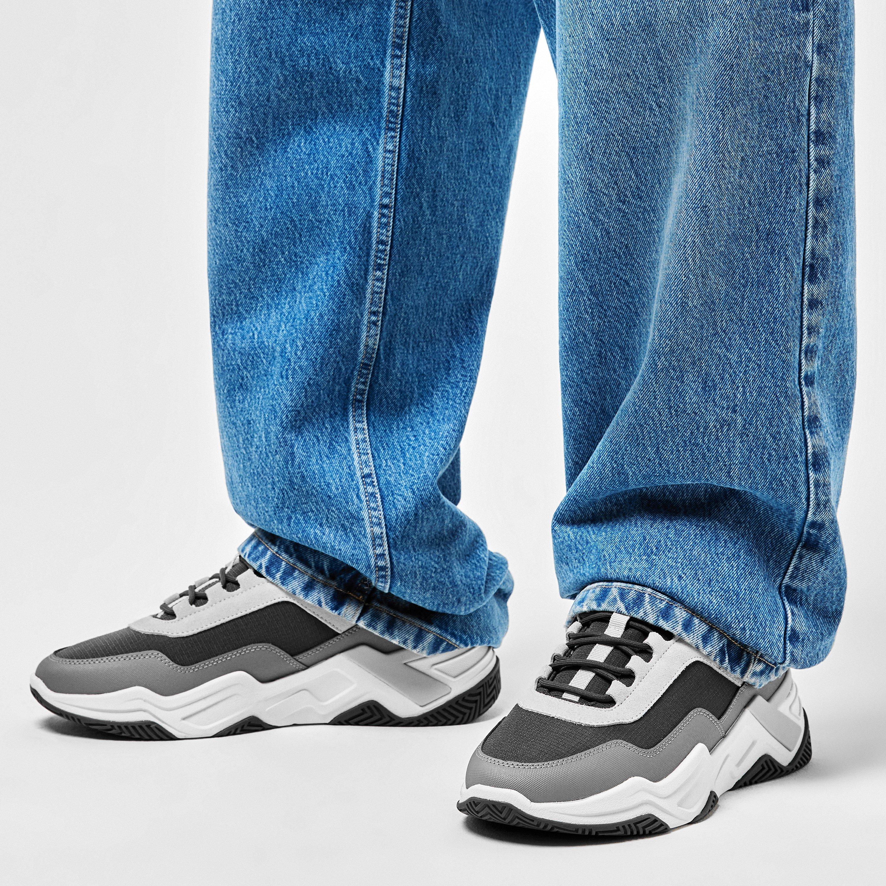 Grey - Mallet - Men's Odyssey Chunky Trainers - 3