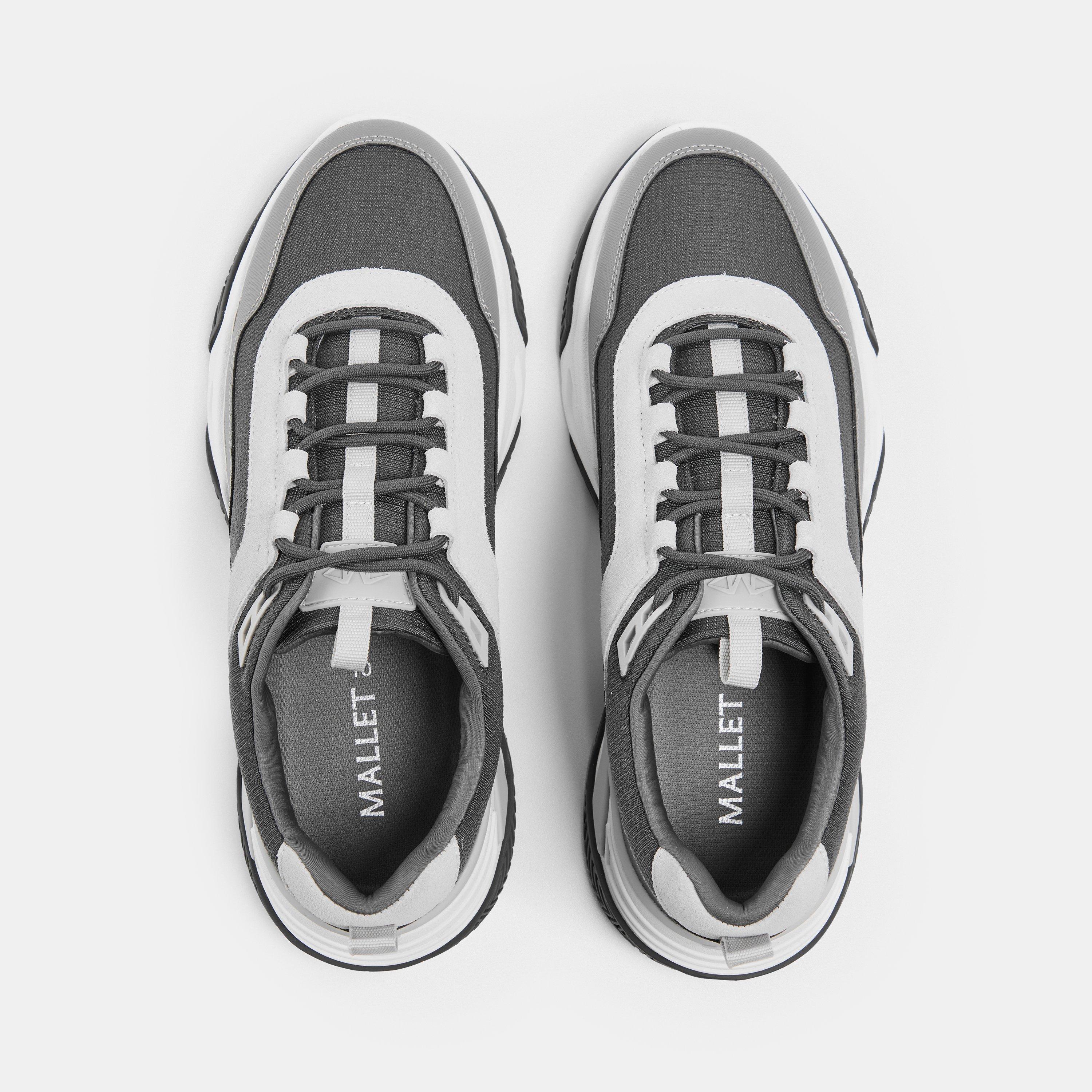Grey - Mallet - Men's Odyssey Chunky Trainers - 5