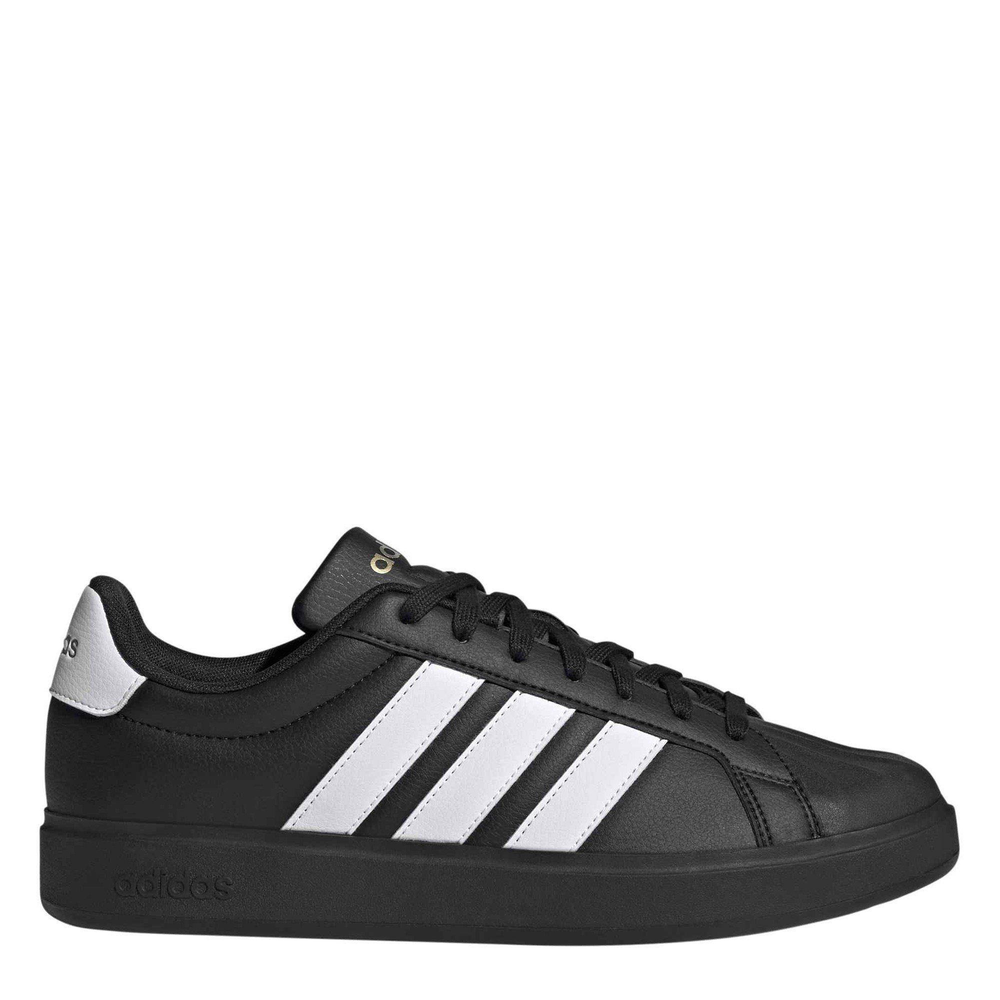 Adidas Men's Street Talk Low-Top Trainers - Black/White - 7 (40.7)