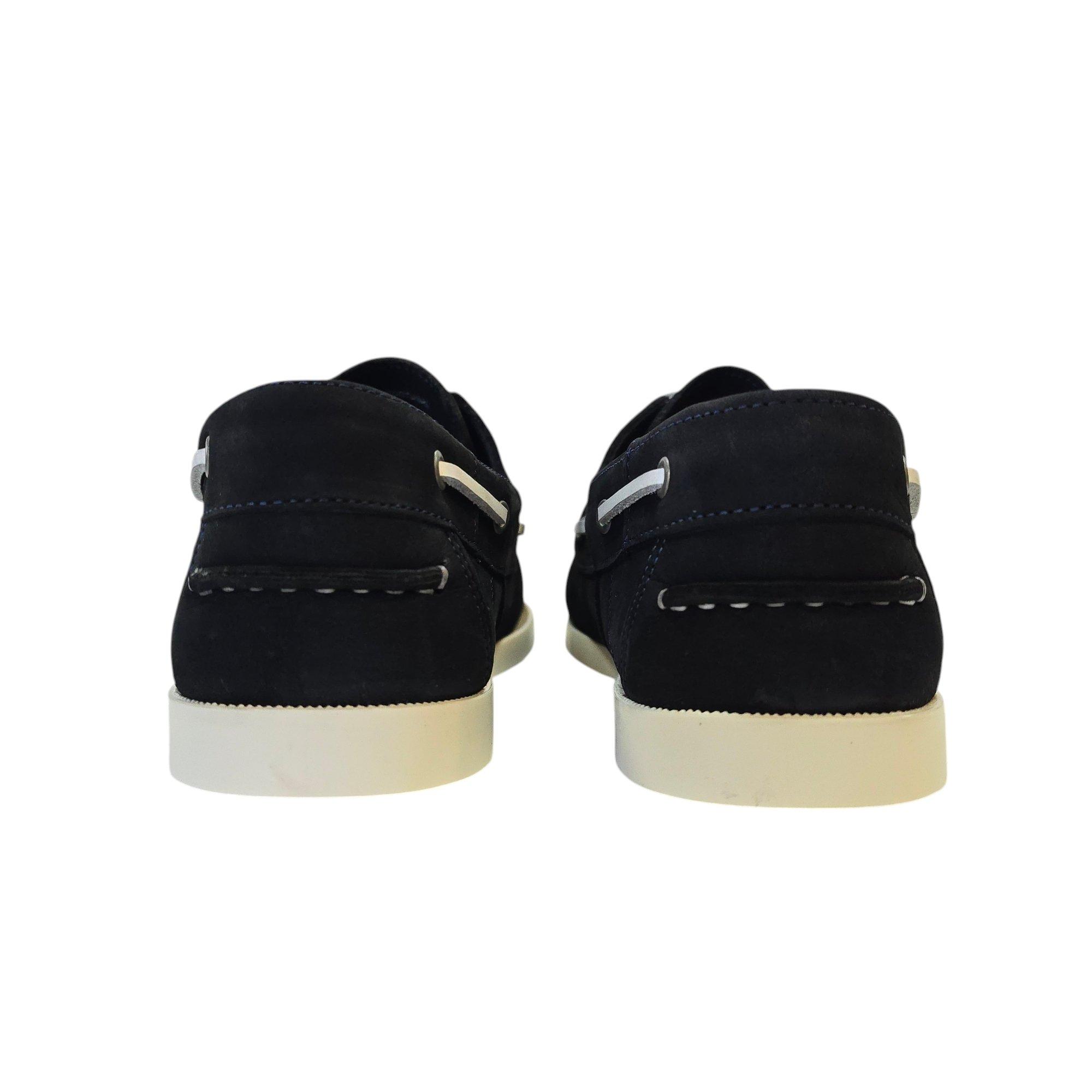 Navy - Deakins - Men's Deaks Monteiro Boat Shoes - 5
