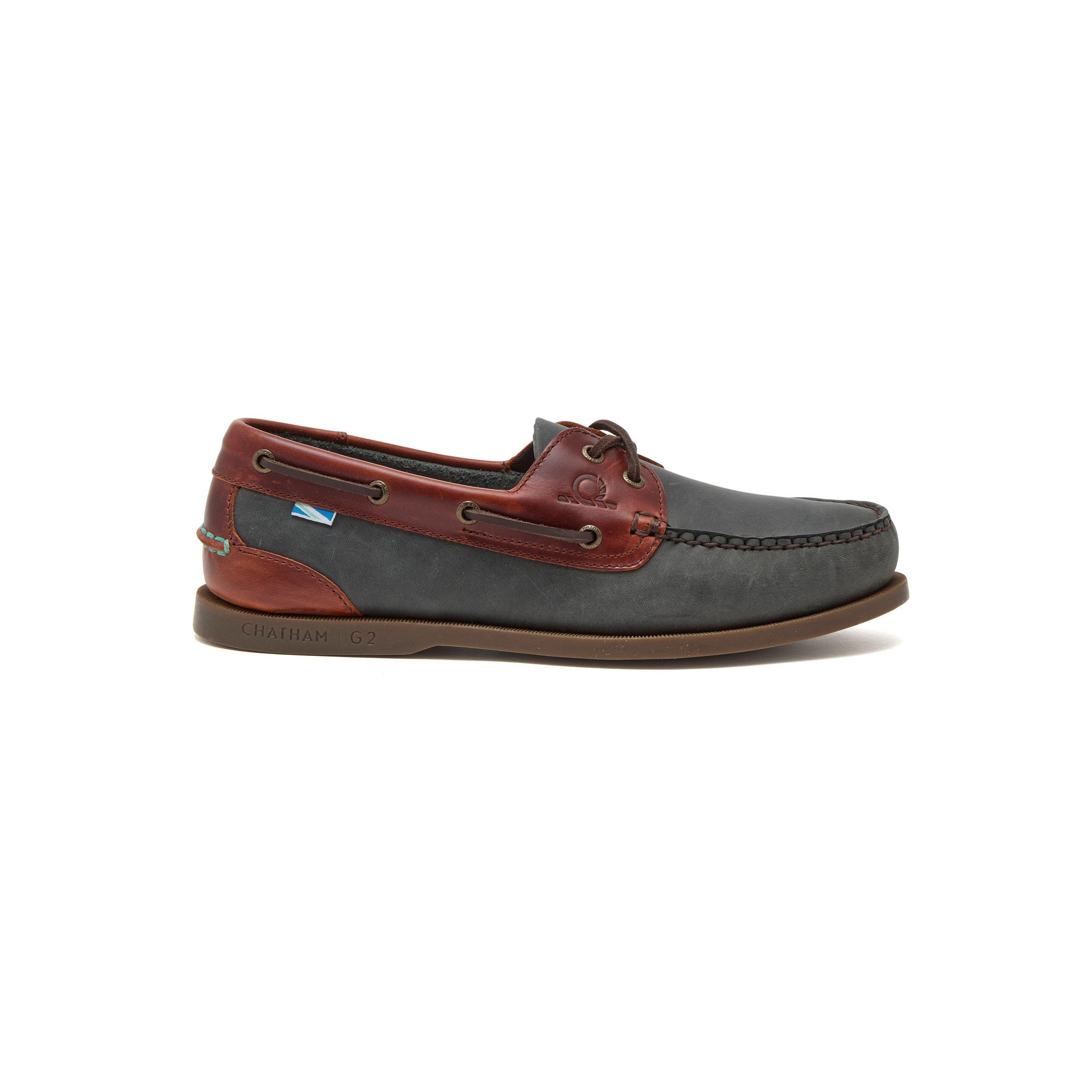 Chatham Men's Boat Shoes - Navy/Seahorse - 9 (43)