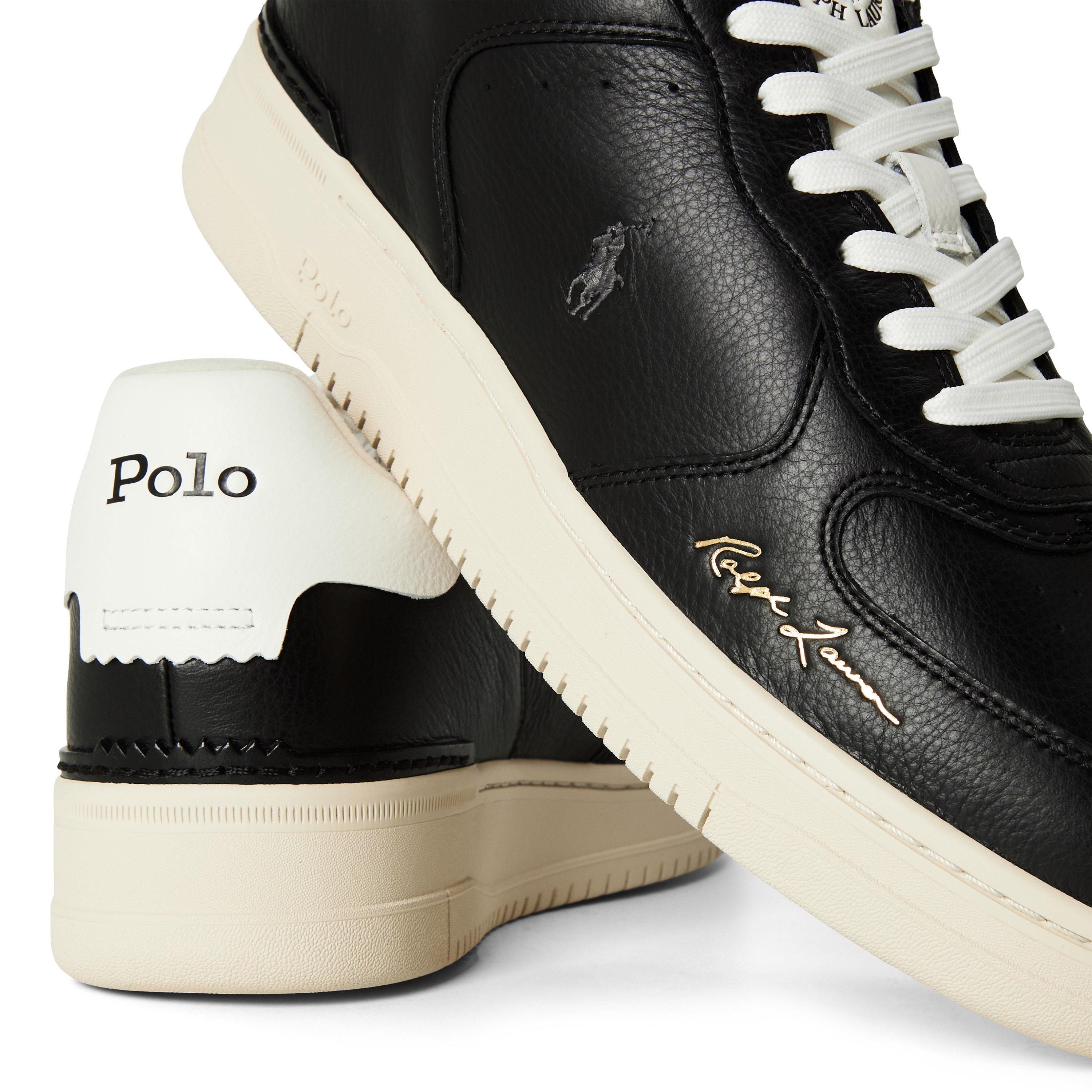 BLACK - Polo Ralph Lauren - Men's Court Trainers - 3
