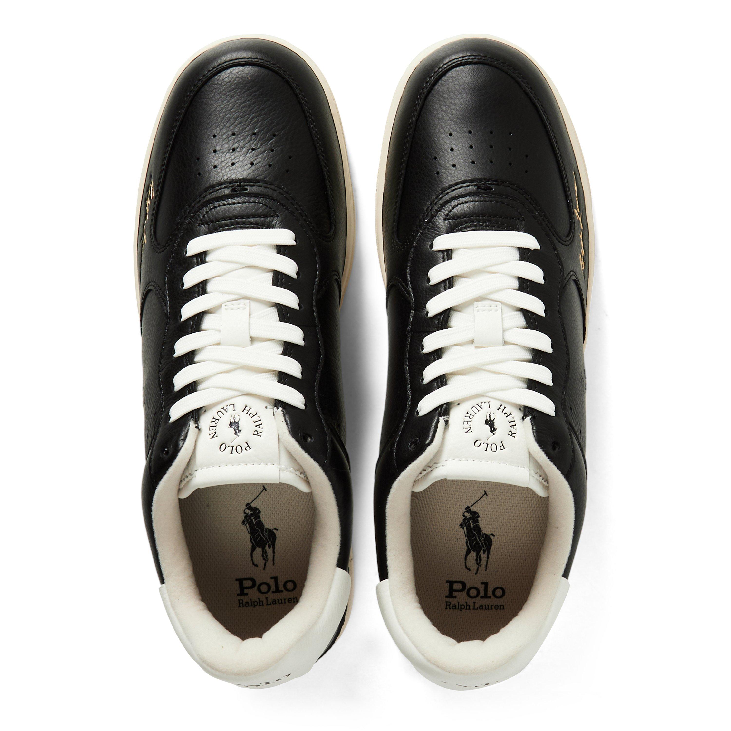 BLACK - Polo Ralph Lauren - Men's Court Trainers - 4