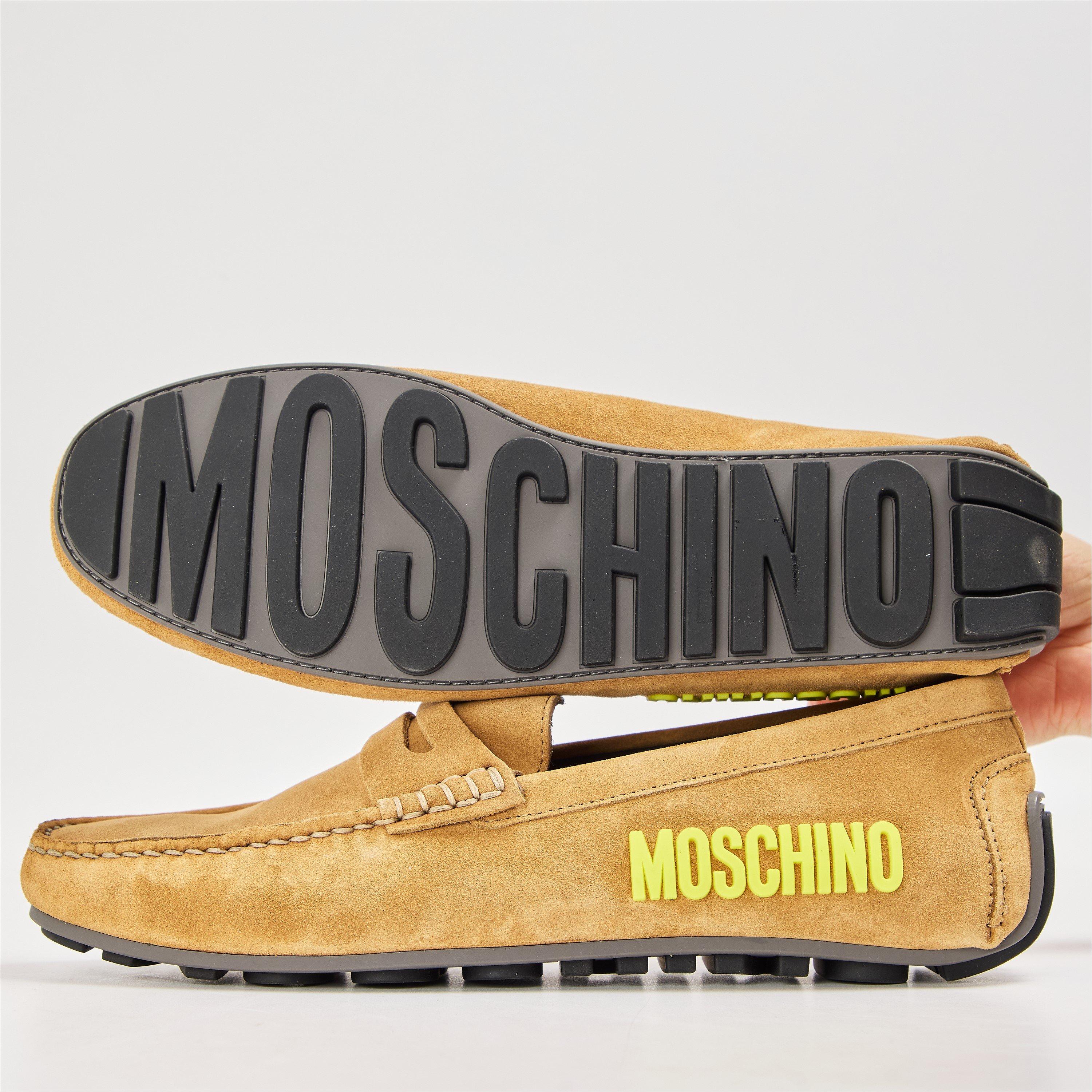 Brown - Moschino - Moschino Suede Lfer Sn99 - 3