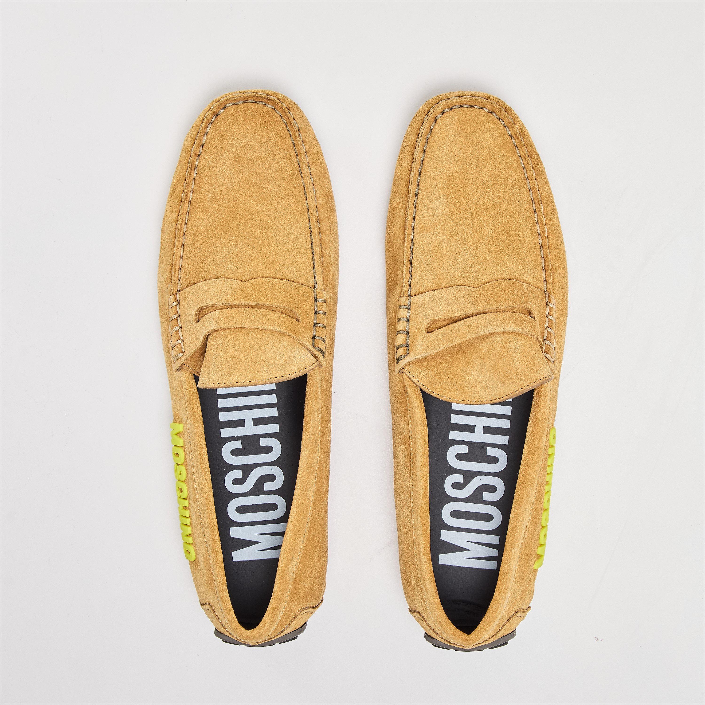 Brown - Moschino - Moschino Suede Lfer Sn99 - 4