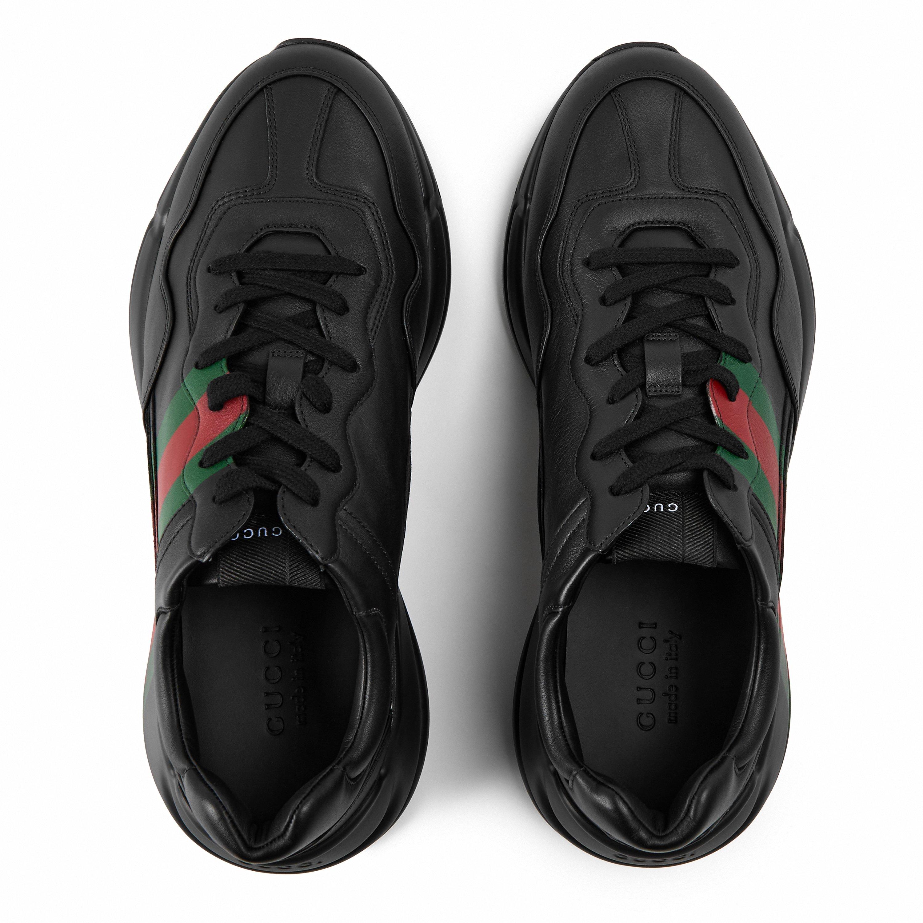 Black - Gucci - Gucci Rhyton Sneaker Sn64 - 4