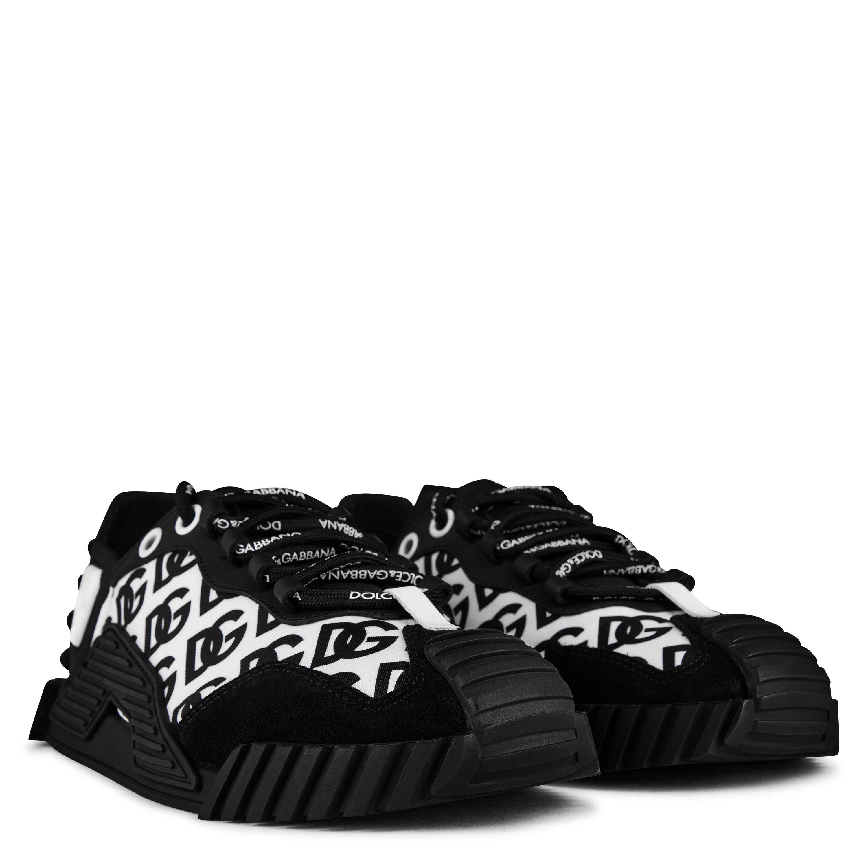 Blk/Wht HWVBN - Dolce and Gabbana - Ns1 Graffiti Low Profile Sneakers - 4