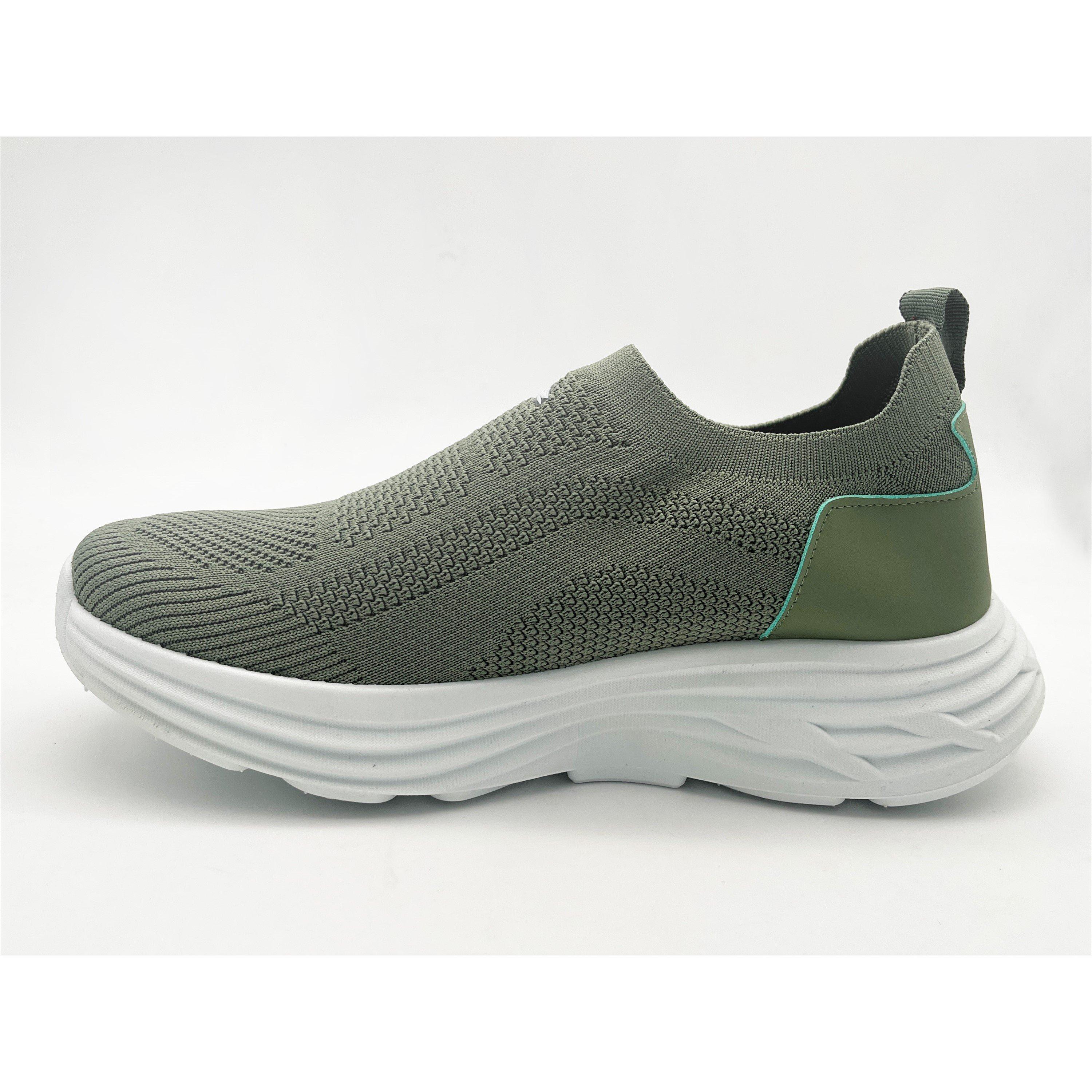 Olive - No Fear - Men's Pivot Slip On Trainers - 2