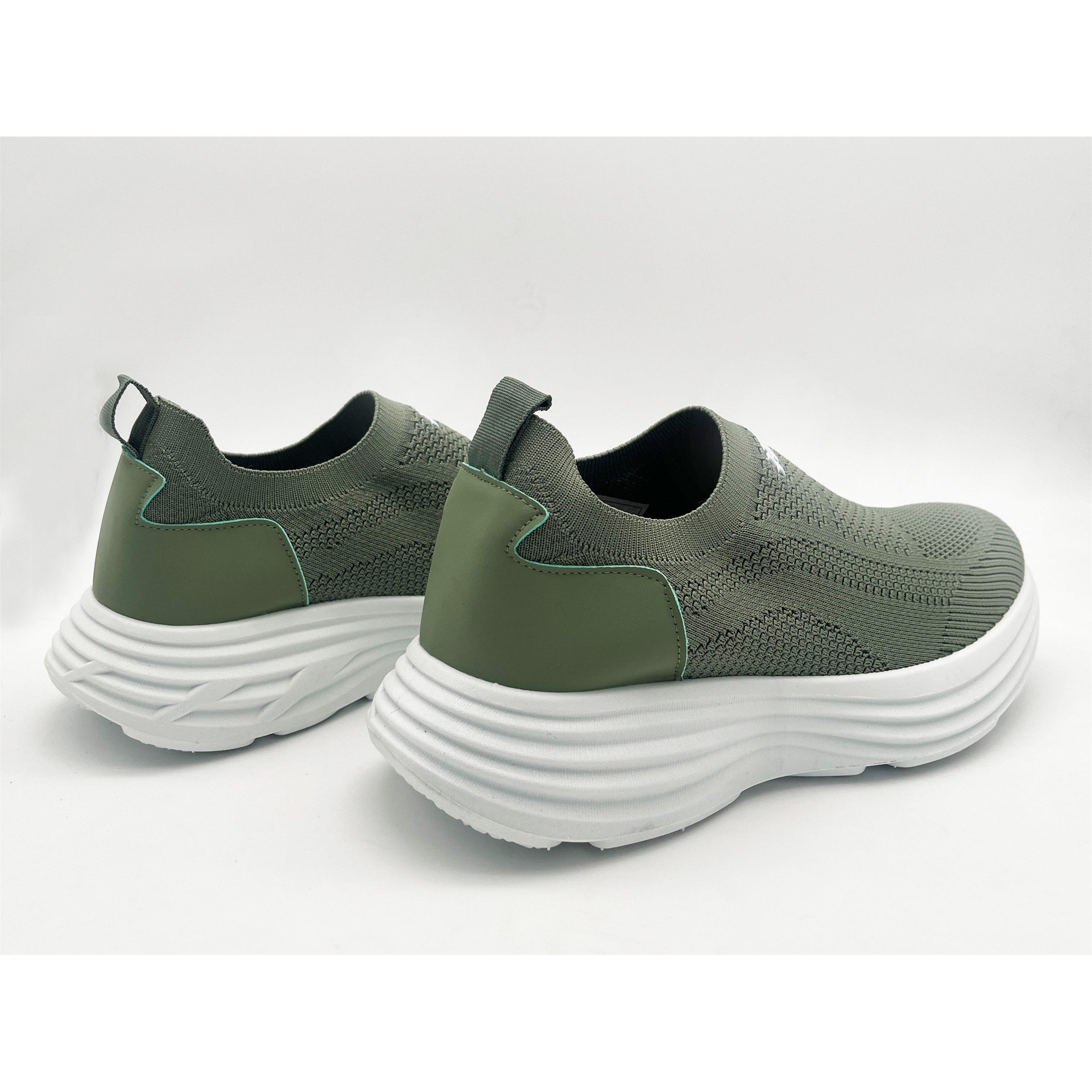 Olive - No Fear - Men's Pivot Slip On Trainers - 4